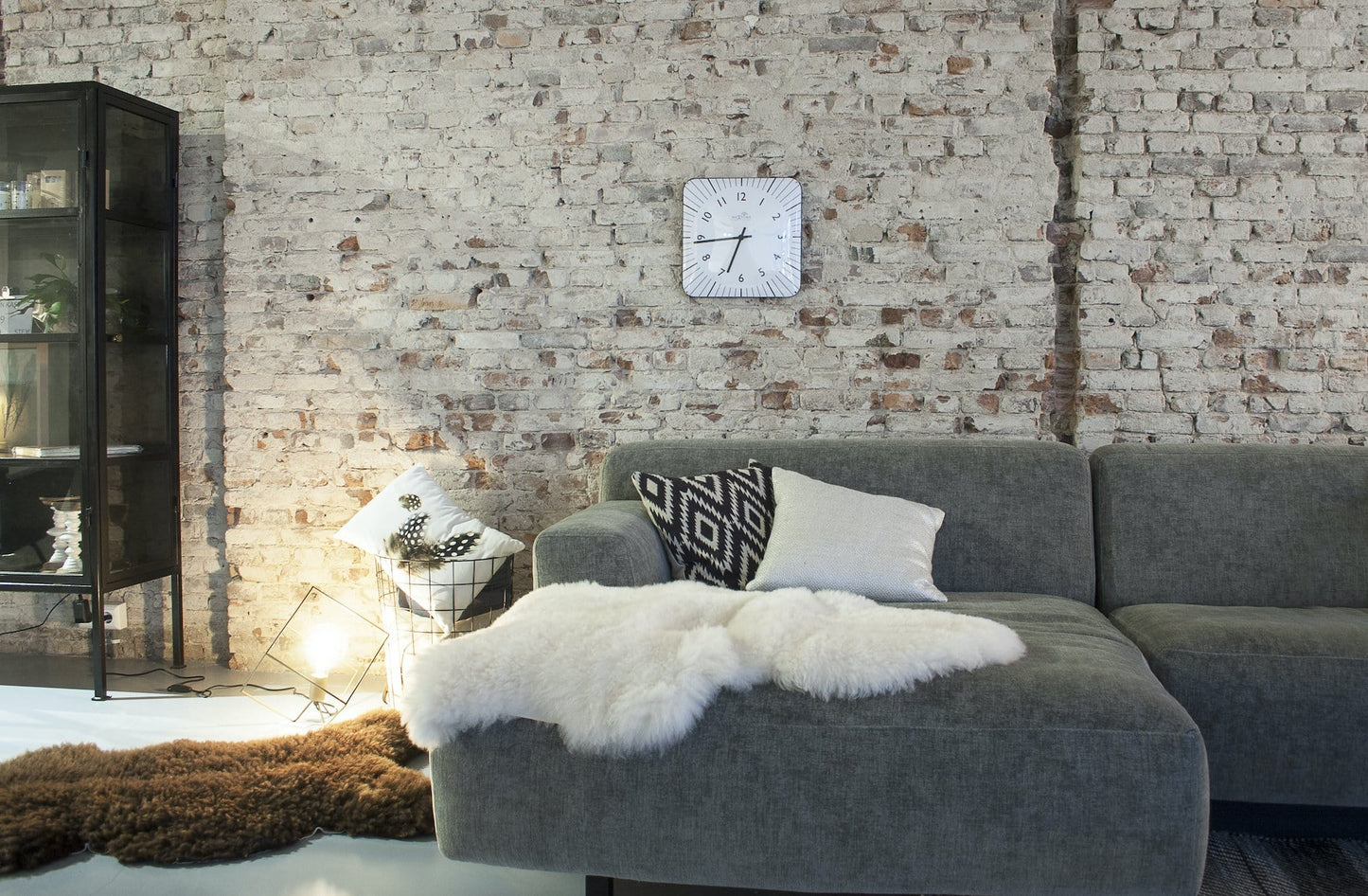 Wall clock- 35 cm - Glass - Atomic Clock- 'Alex RC'