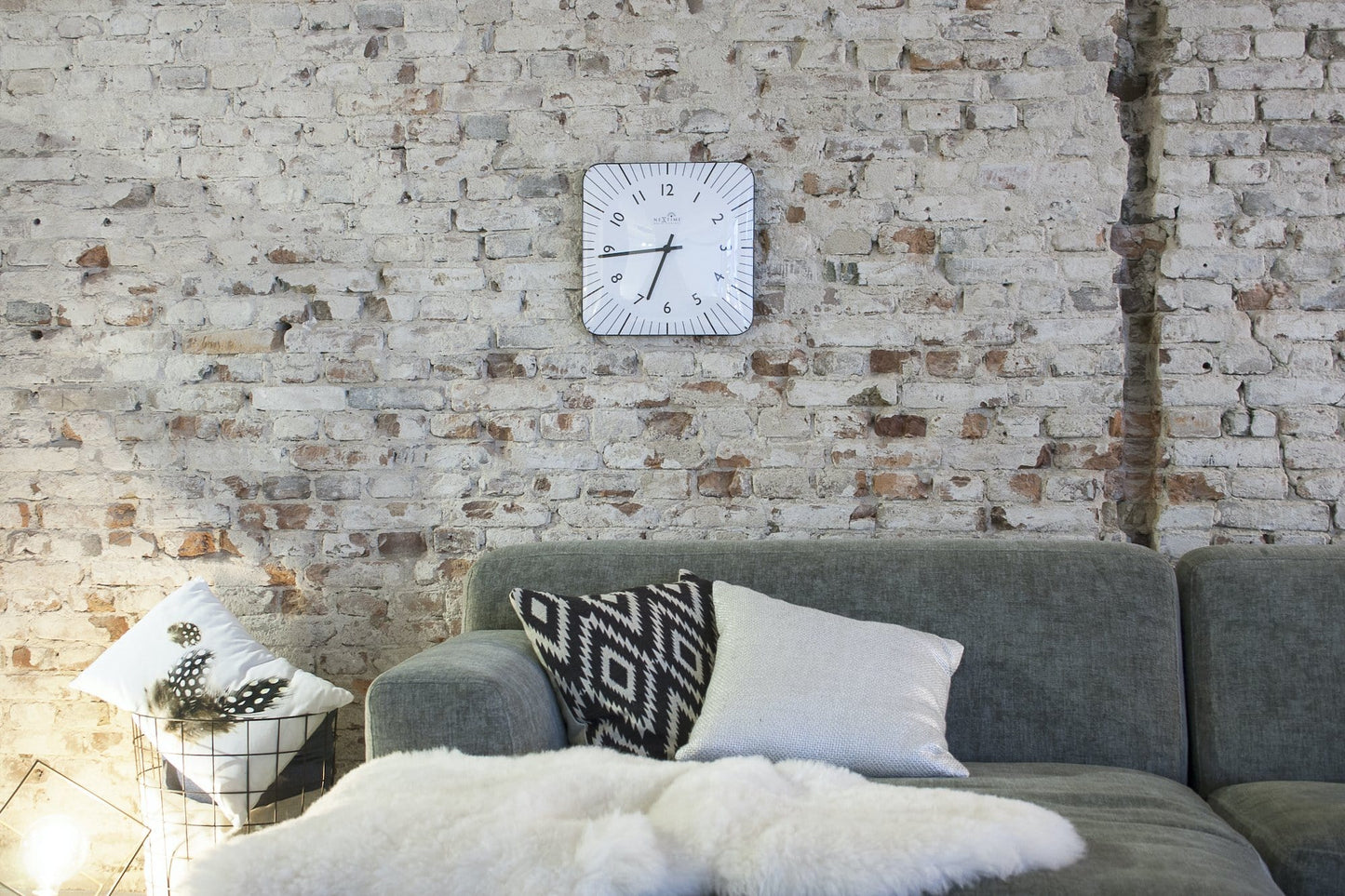 Wall clock- 35 cm - Glass - Atomic Clock- 'Alex RC'