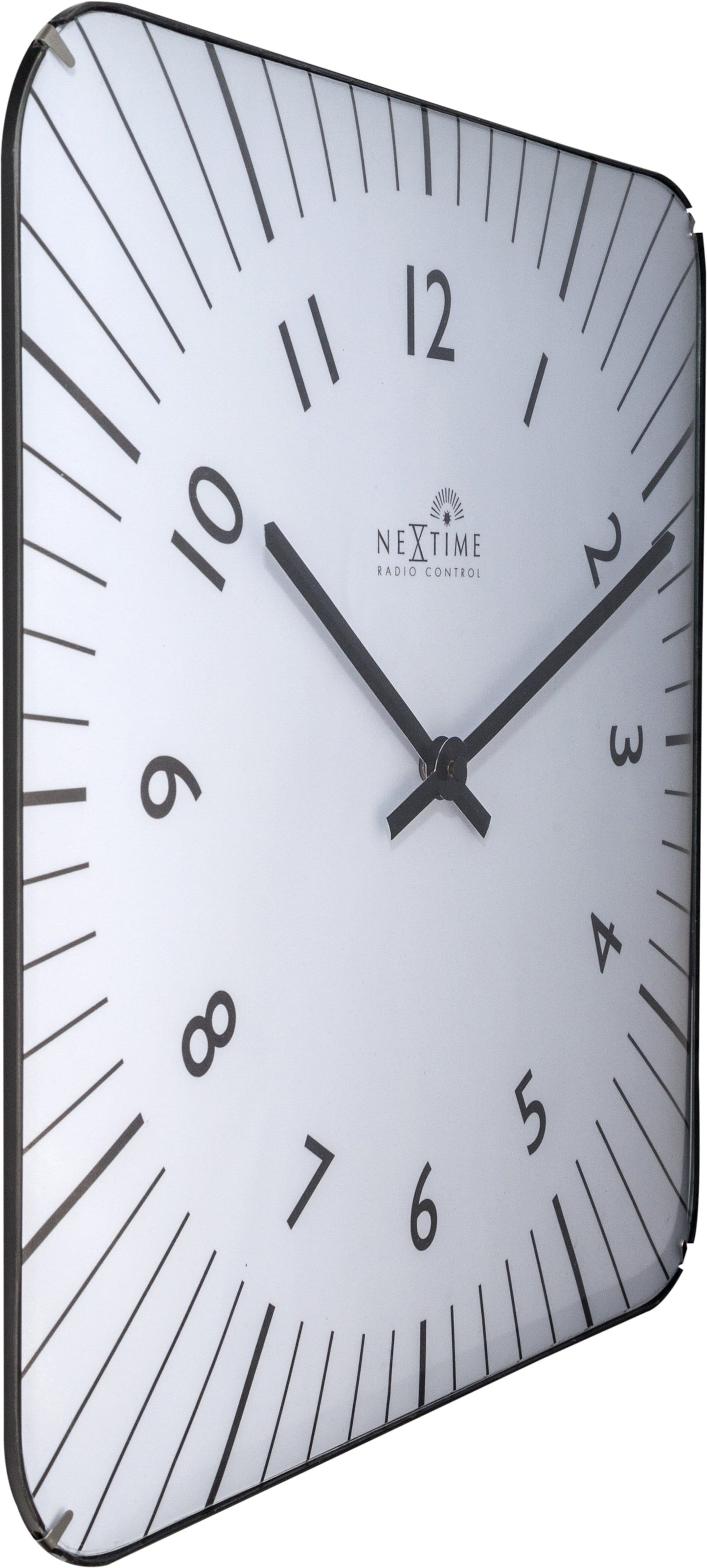 Wall clock- 35 cm - Glass - Atomic Clock- 'Alex RC'