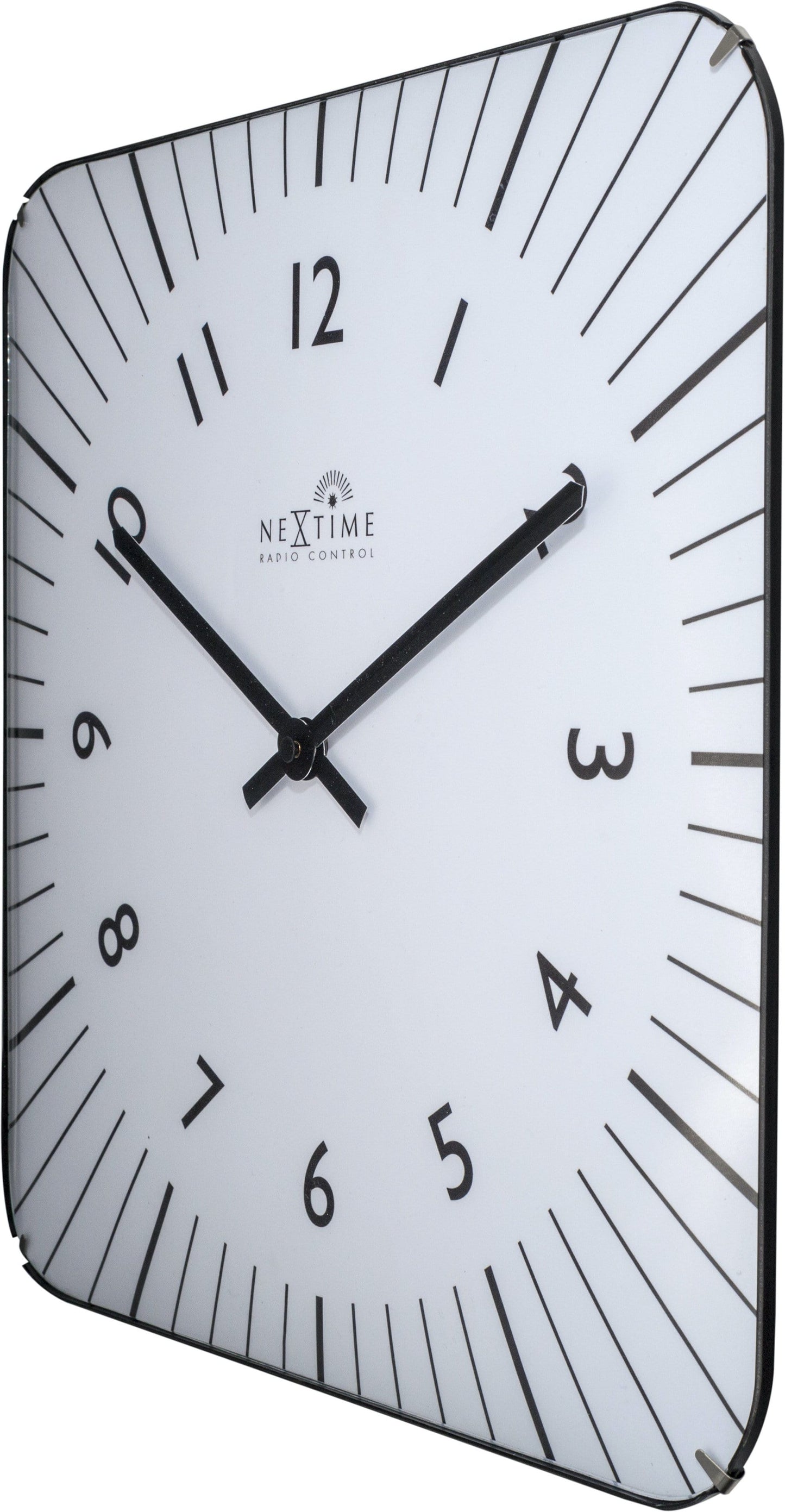 Wall clock- 35 cm - Glass - Atomic Clock- 'Alex RC'