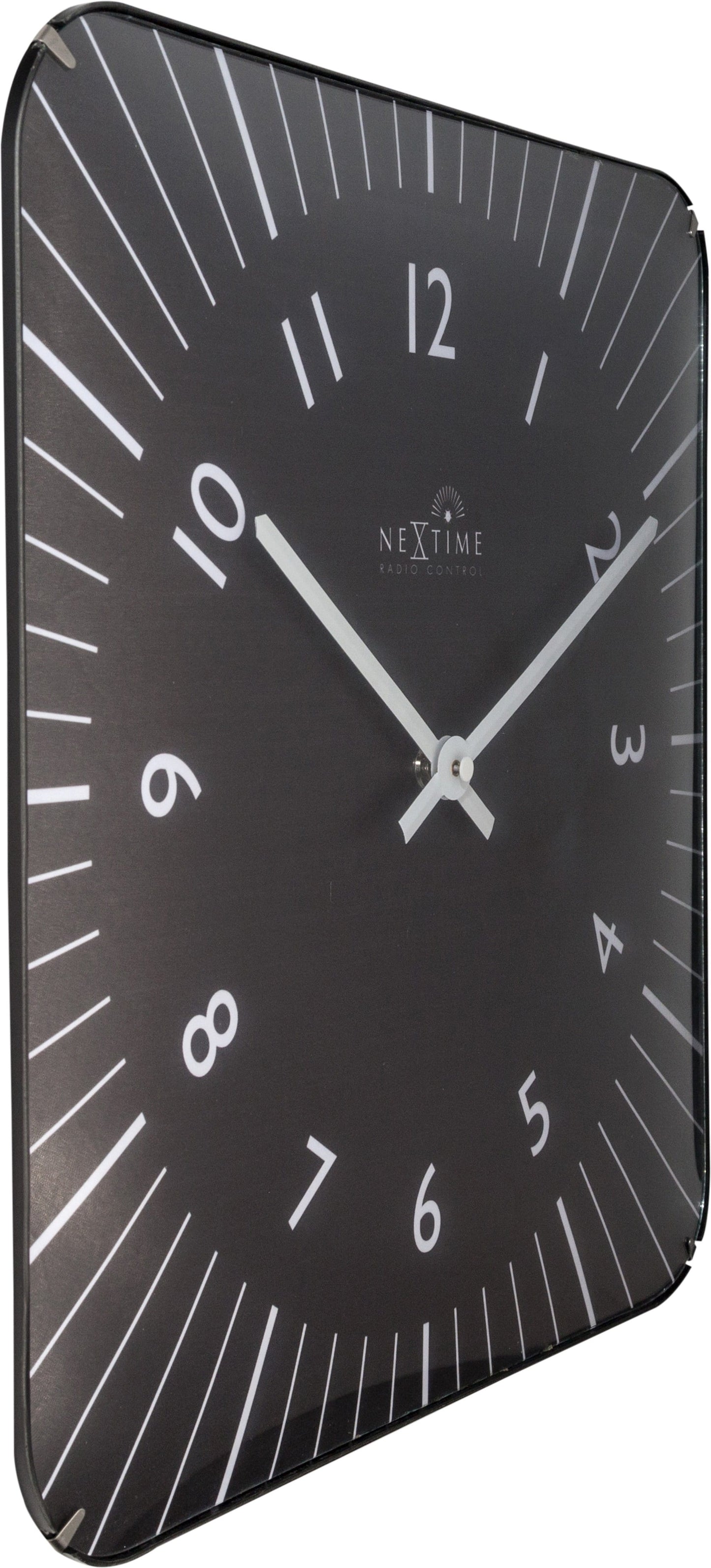Wall clock- 35 cm - Glass - Atomic Clock- 'Alex RC'