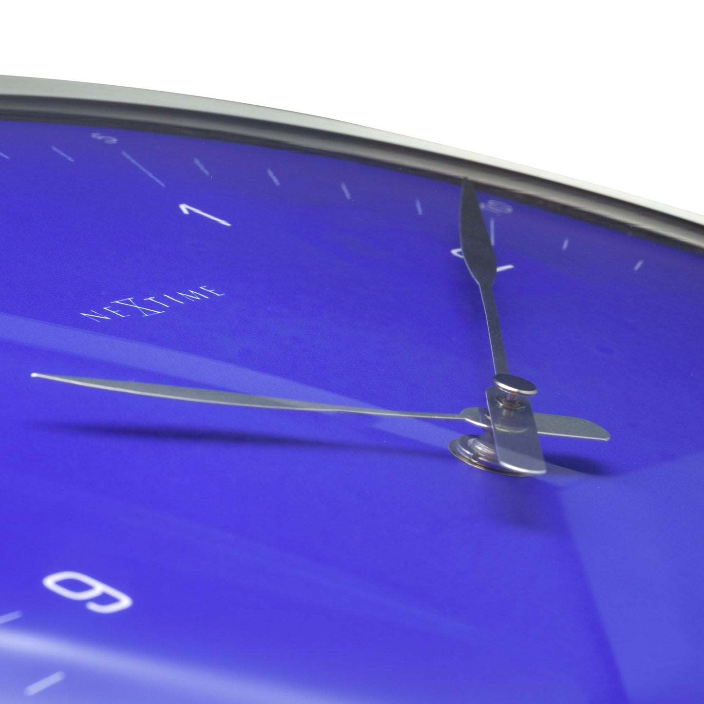 Wall clock- 33 cm - Metal - Dome Shaped Glass- '60 Minutes'