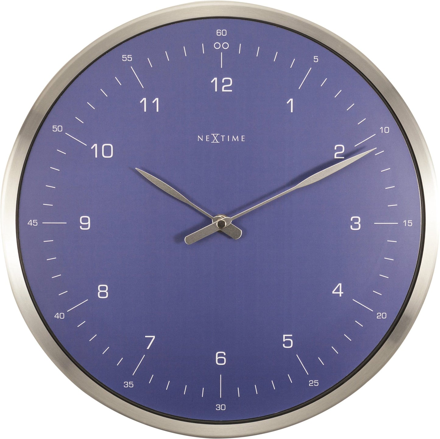 Wall clock- 33 cm - Metal - Dome Shaped Glass- '60 Minutes'
