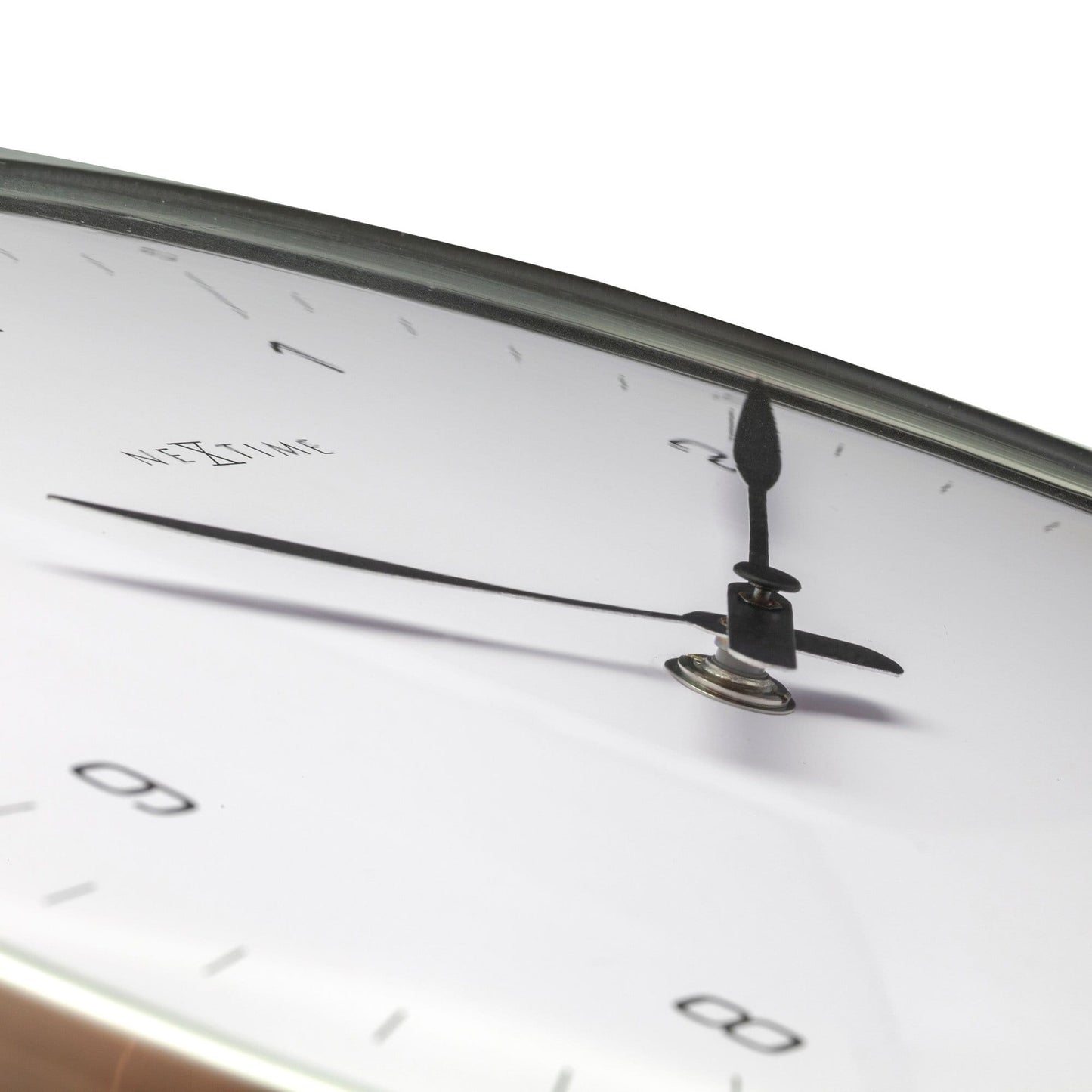 Wall clock- 33 cm - Metal - Dome Shaped Glass- '60 Minutes'