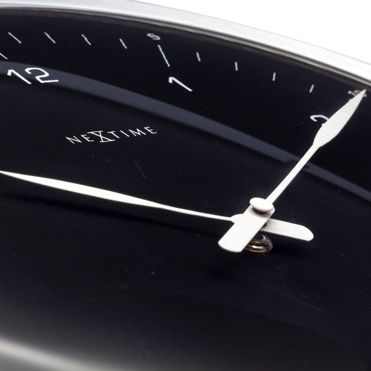 Wall clock- 33 cm - Metal - Dome Shaped Glass- '60 Minutes'