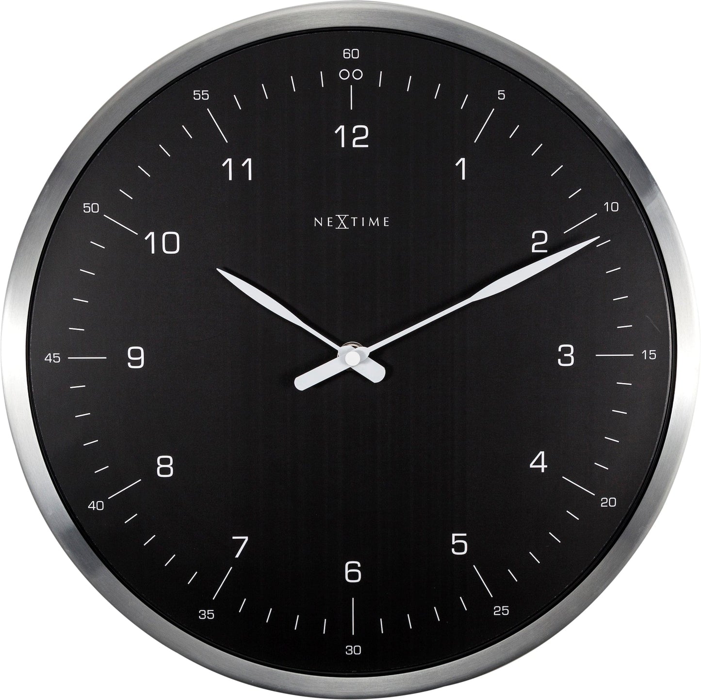 Wall clock- 33 cm - Metal - Dome Shaped Glass- '60 Minutes'
