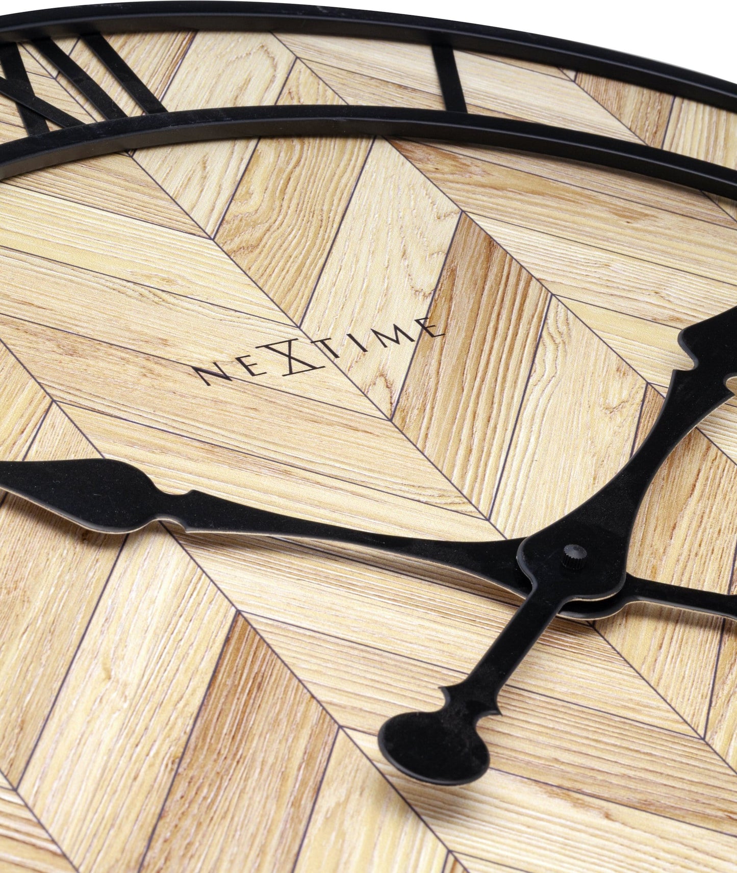 Wall clock - 58cm - Wood/Metal - 'Roman Vintage'