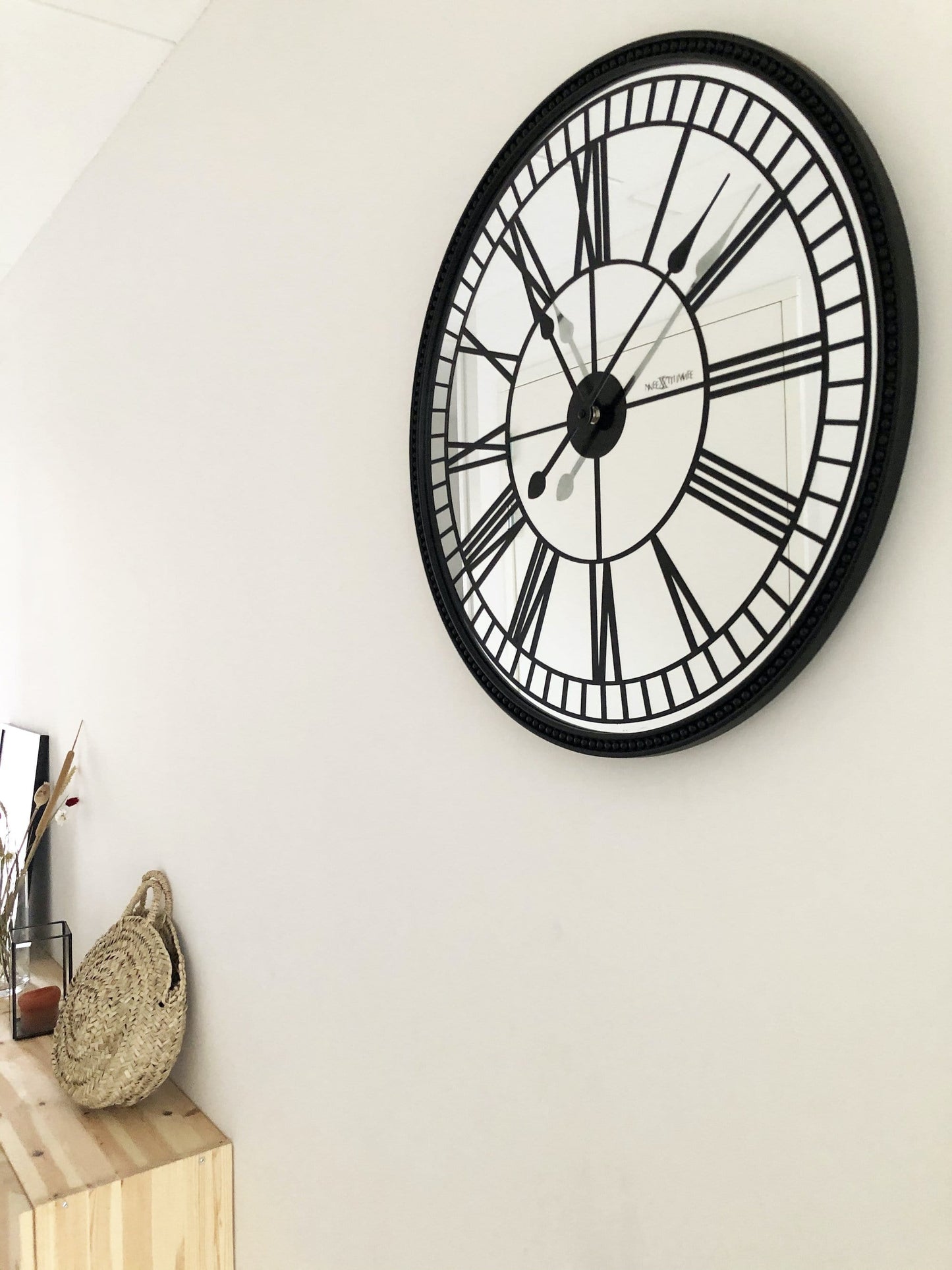 Wall clock - 56 cm - Mirror - 'Cleopatra mirror'