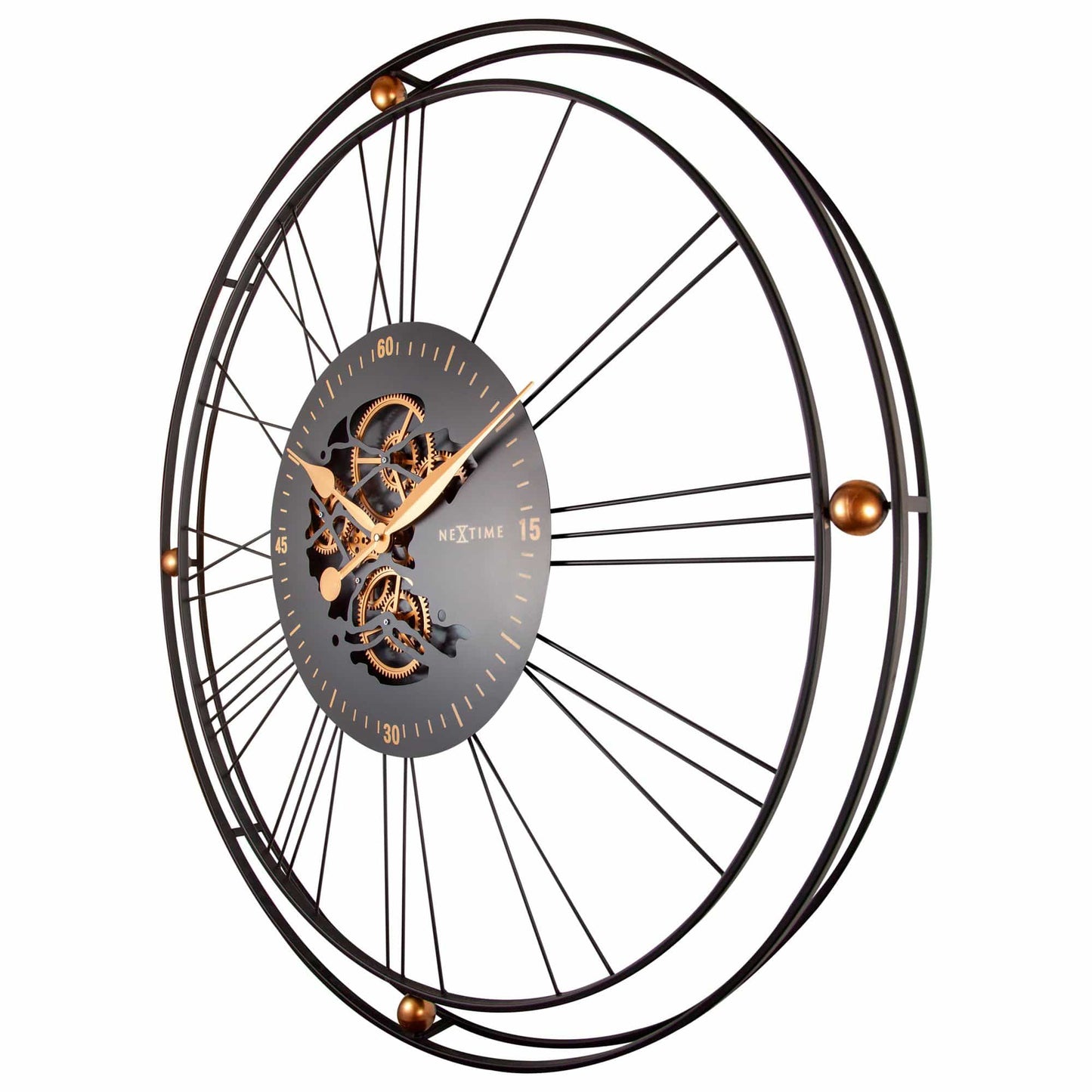 Roman Gear Clock XXL - 90.5cm - Metal - Roman Gear Clock