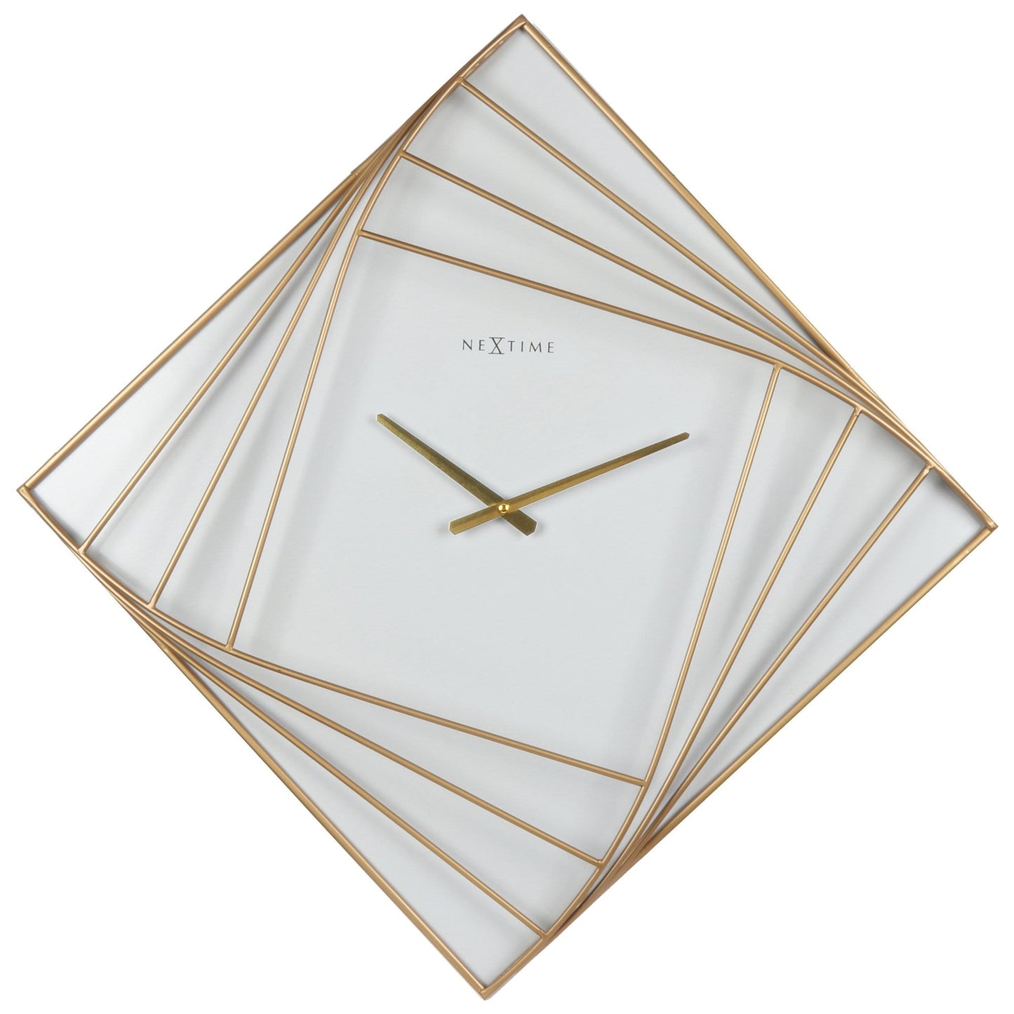 Large Square Wall Clock - 85x85cm - Metal - Turning Square