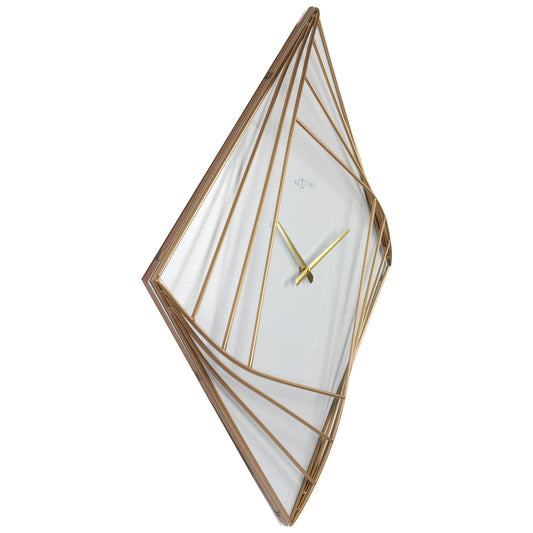 Large Square Wall Clock - 85x85cm - Metal - Turning Square