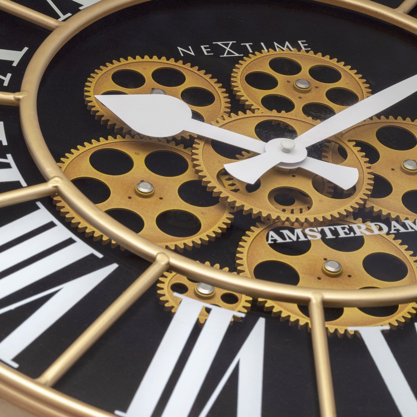 Moving Gear clock - Large Wall Clock - 50cm - "William"