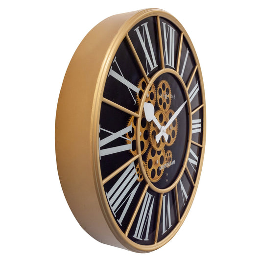 Moving Gear clock - Large Wall Clock - 50cm - "William"