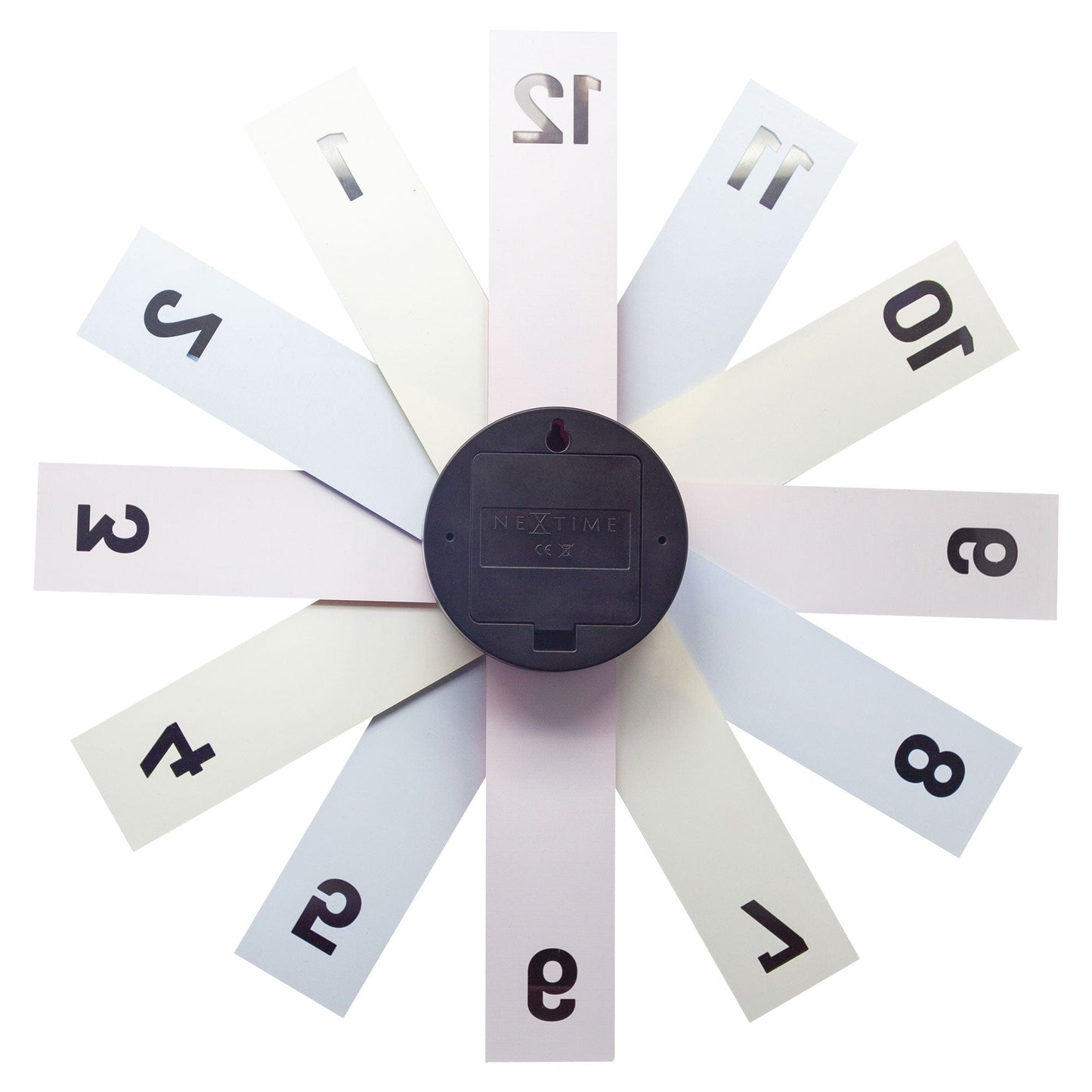 Wall clock 40cm - Silent - Acrylic/Metal - "Plexi"