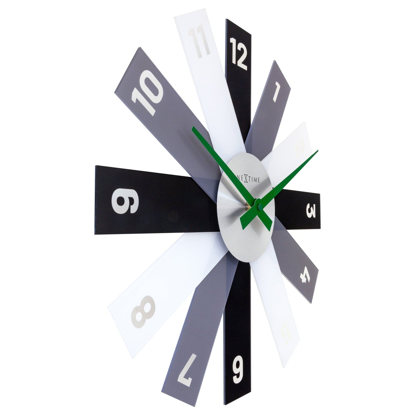 Wall clock 40cm - Silent - Acrylic/Metal - "Plexi"