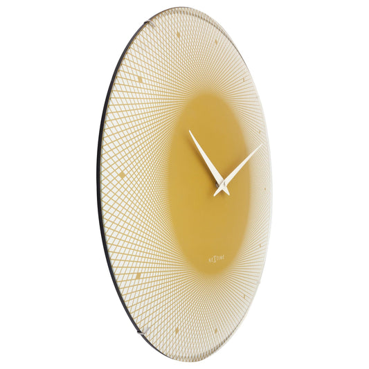 Large Wall Clock 50cm Domed Glass Lens - Silent - Glass - "Deep 50"