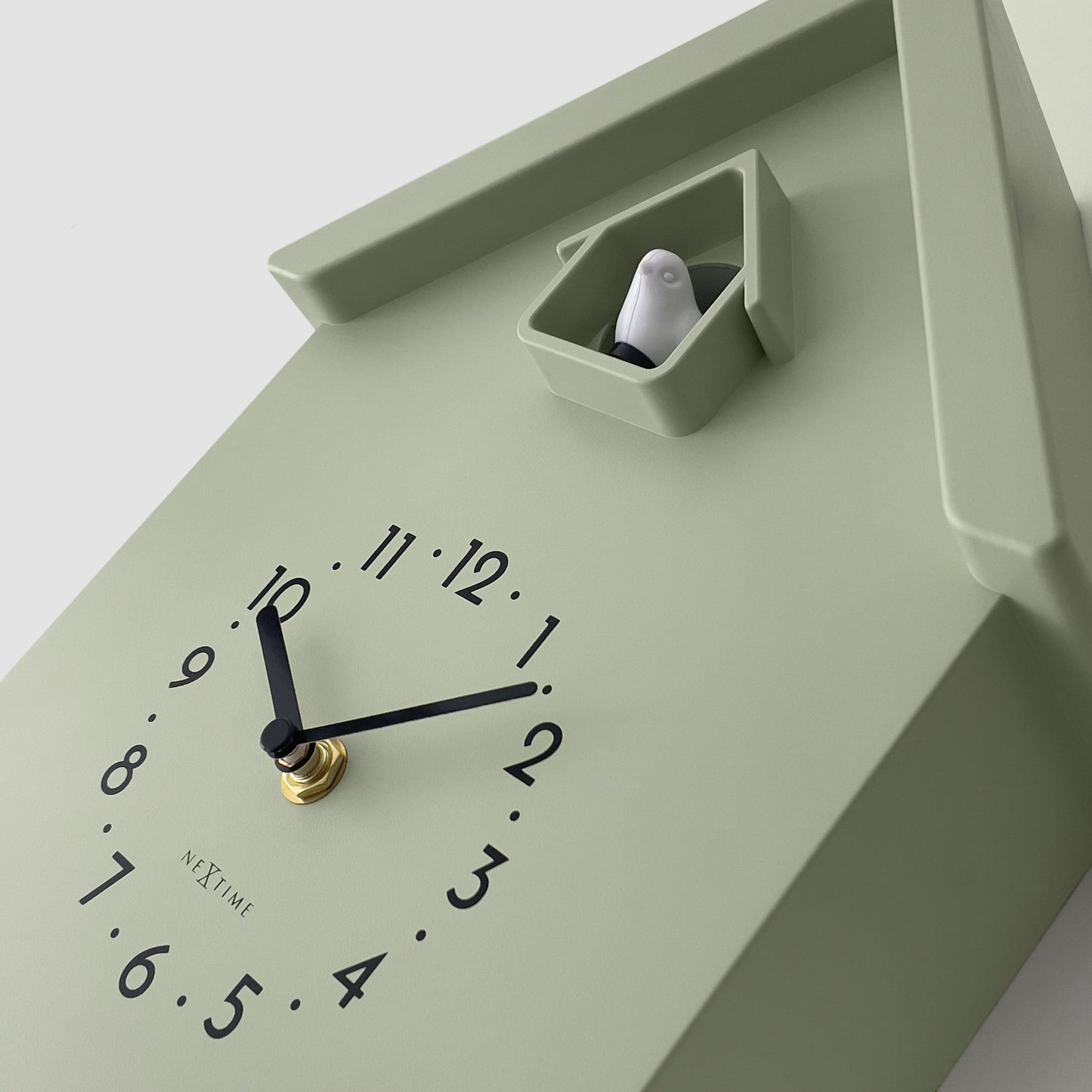 Wall clock 21.5x41.5x8.5cm - Pendulum - Cuckoo -NeXtime 'Twitter'
