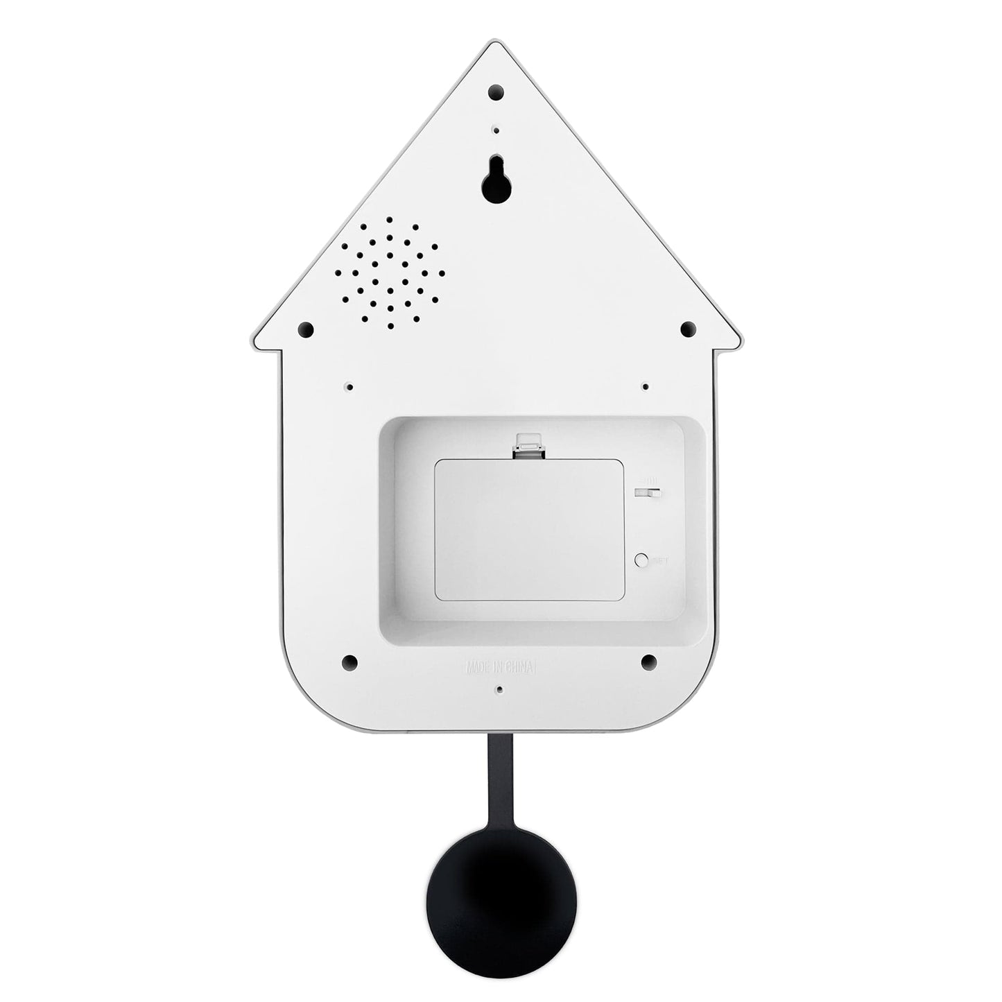 Wall clock 21.5x41.5x8.5cm - Pendulum - Cuckoo -NeXtime 'Twitter'