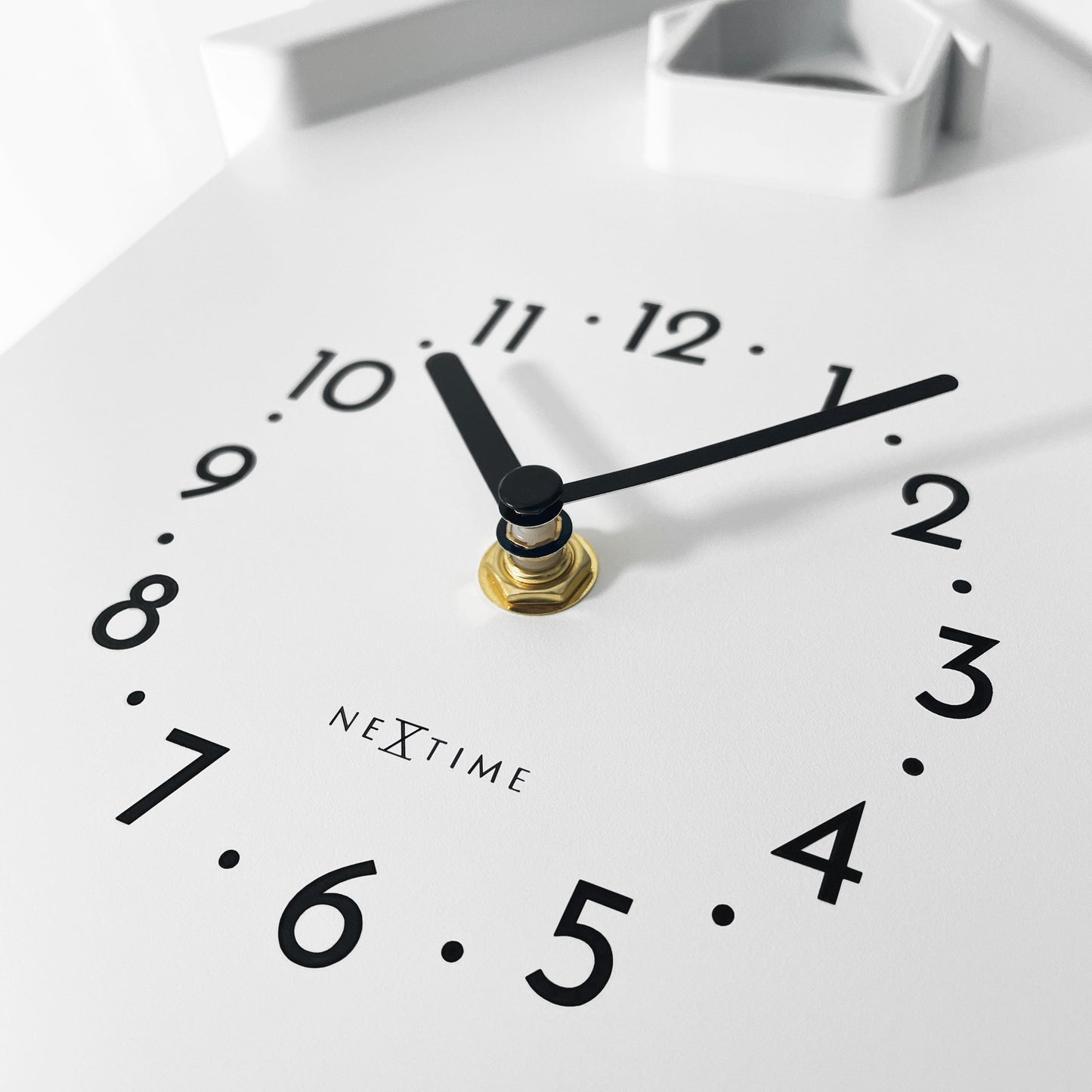Wall clock 21.5x41.5x8.5cm - Pendulum - Cuckoo -NeXtime 'Twitter'