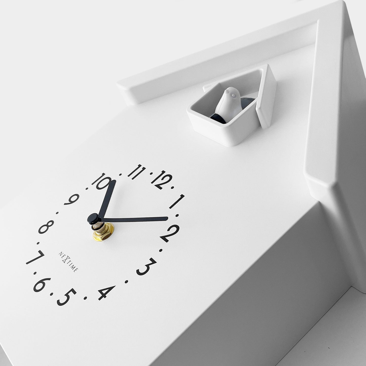 Wall clock 21.5x41.5x8.5cm - Pendulum - Cuckoo -NeXtime 'Twitter'