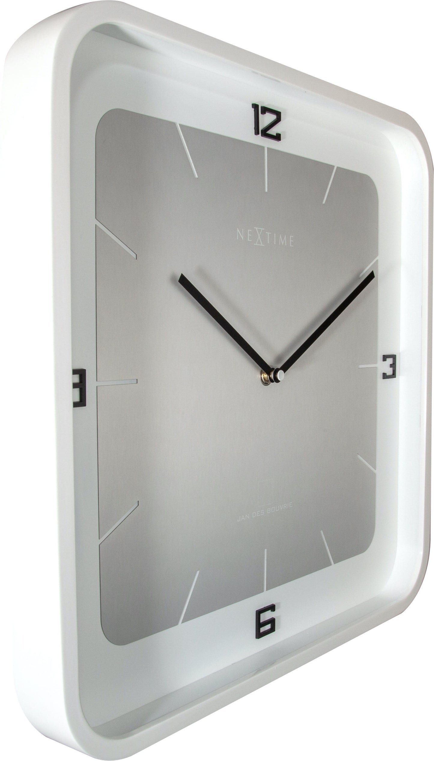Wall clock - 40 x 40 x 4 cm - Wood - 'Square Wall'