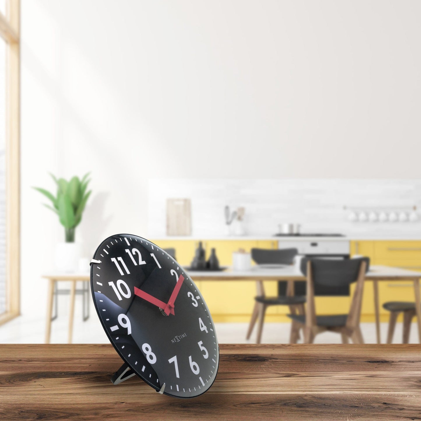 Table/Wall clock 20cm - Domed glass lens - Silent - Glass - "Duomo Mini"