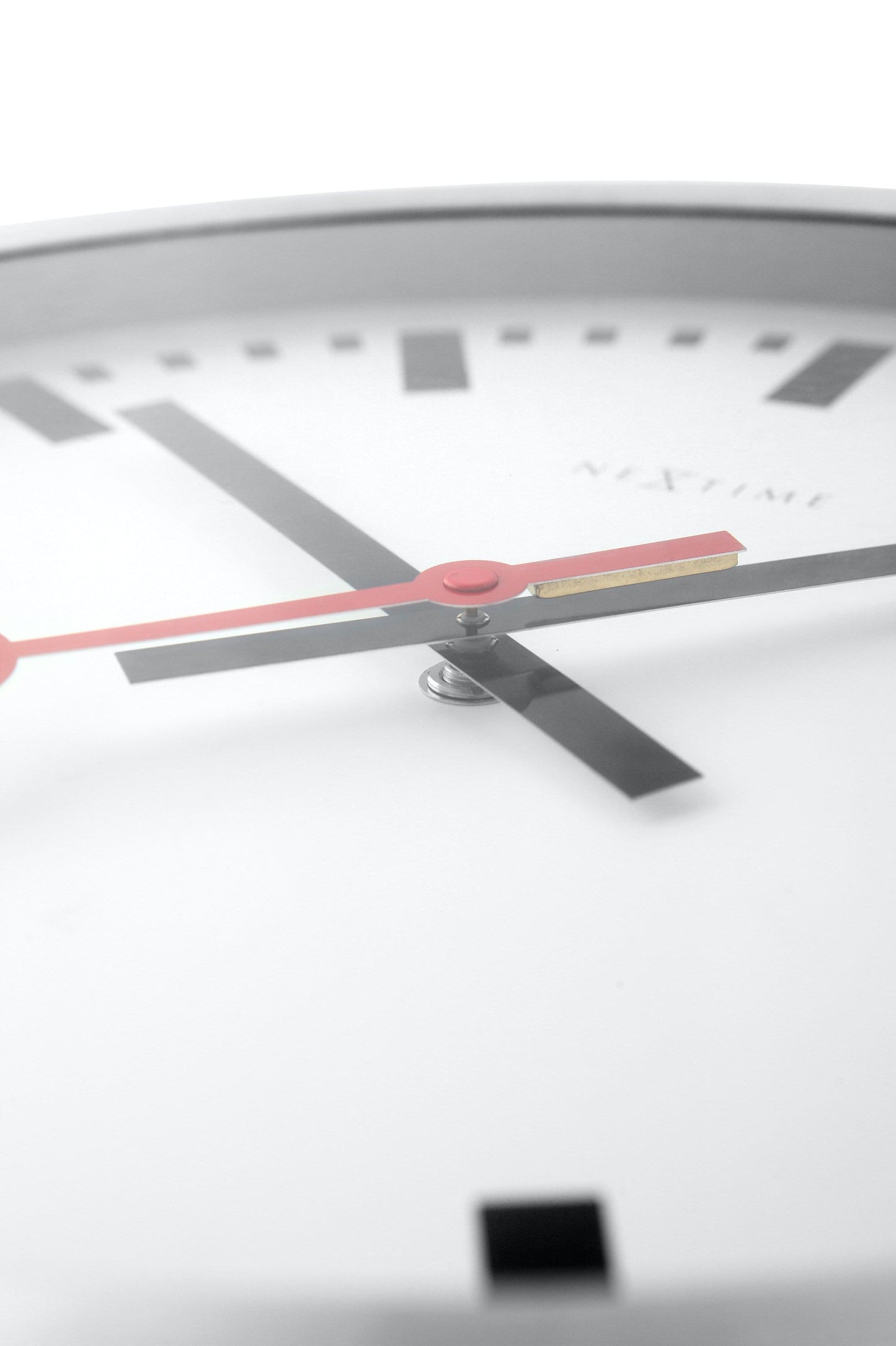 Wall clock/Table clock - Aluminum - 'Station Stripe'