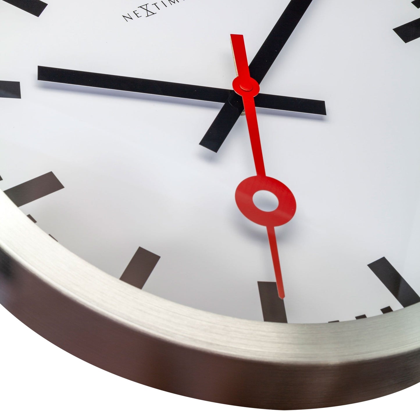 Wall clock/Table clock - Aluminum - 'Station Stripe'