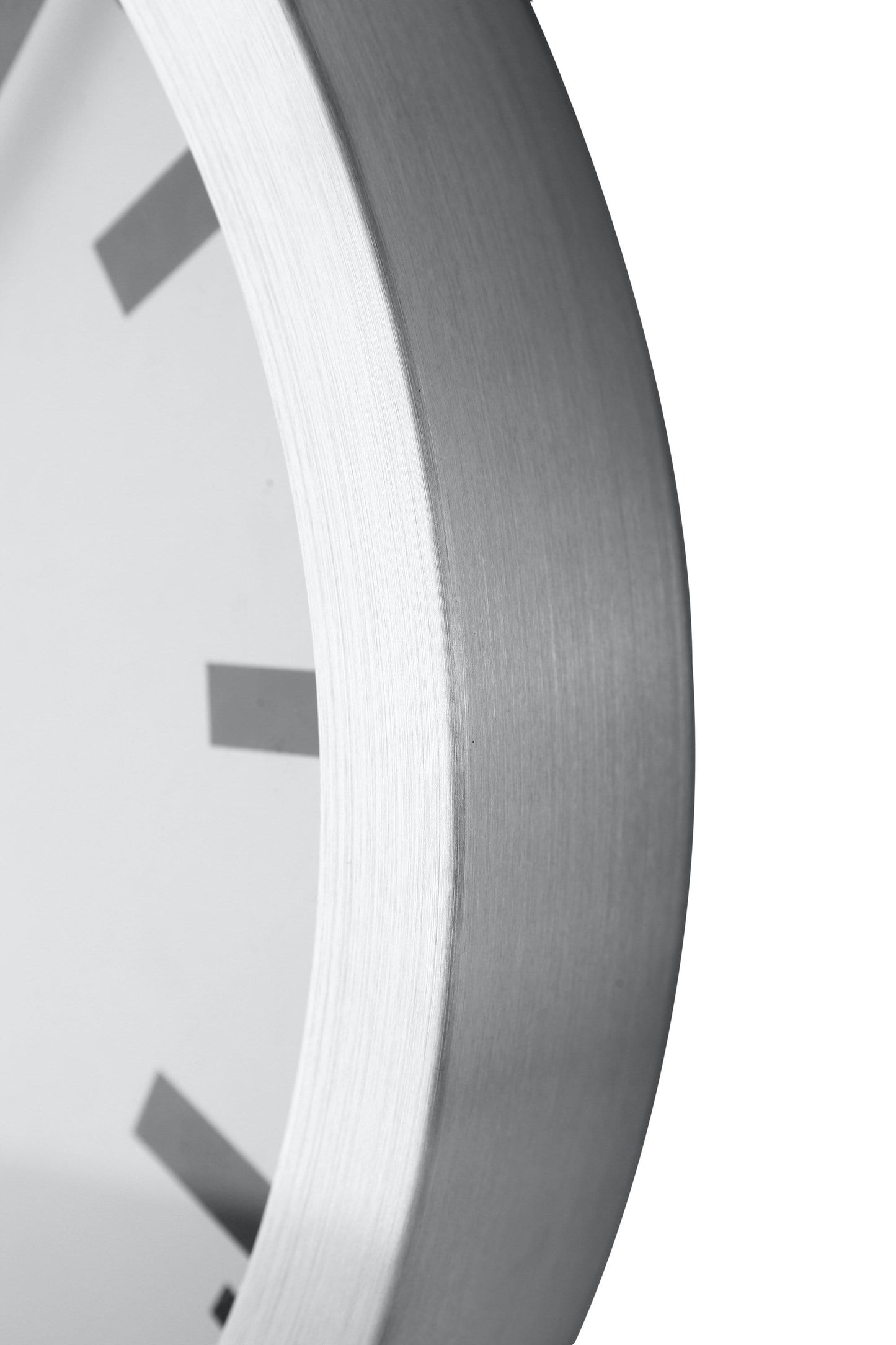 Wall clock/Table clock - Aluminum - 'Station Stripe'