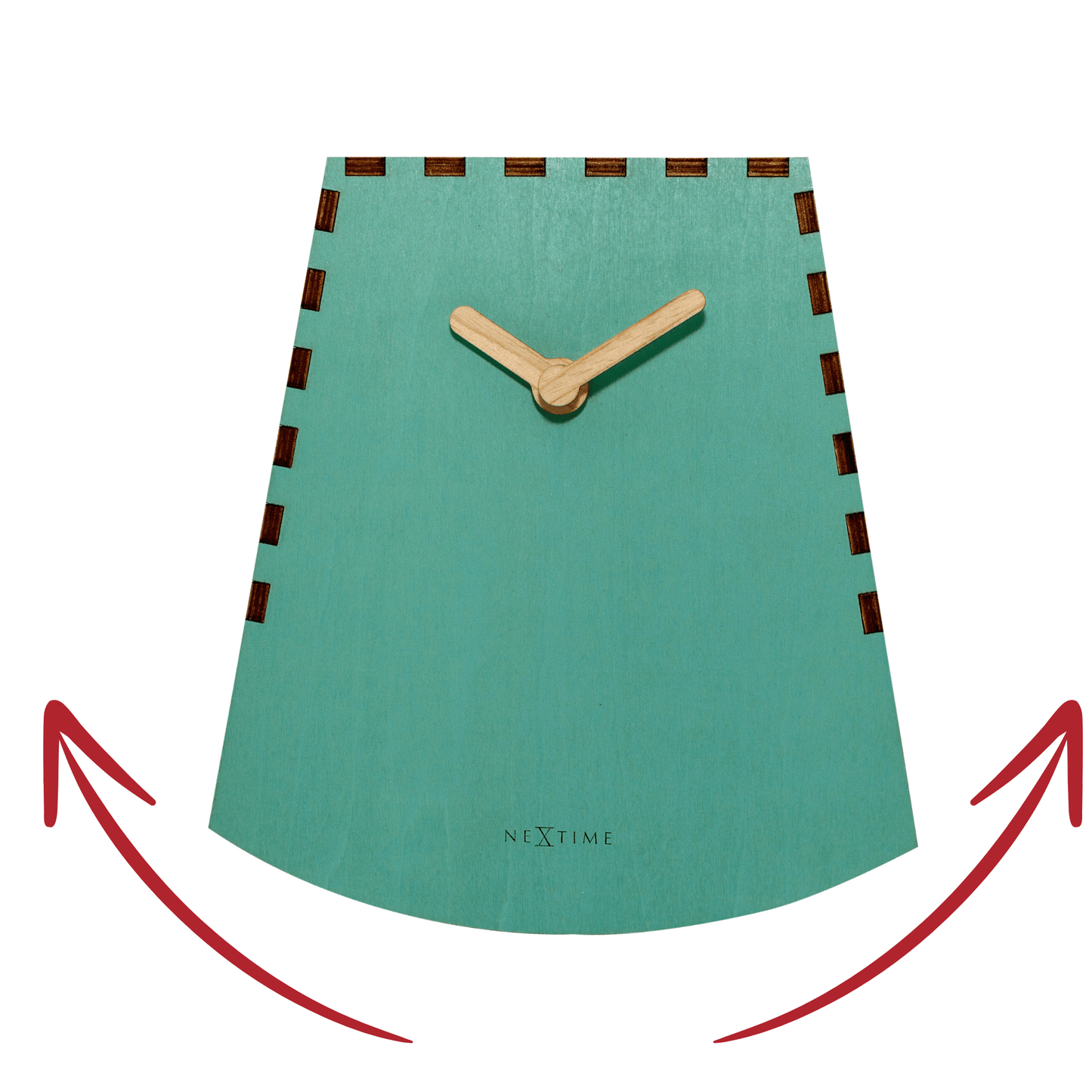 Table clock - 20 cm -Wood - Motion Clock- 'Rocky'