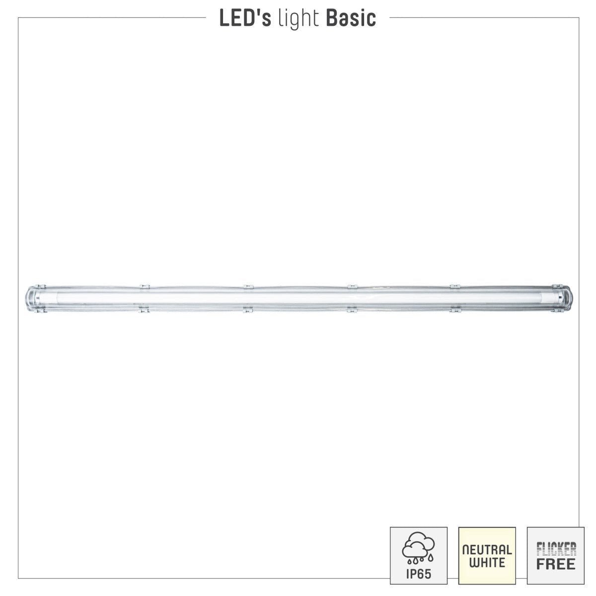 2 PACK - LED's Light Proventa TL Armatuur LED compleet 120 cm - Armatuur met LED Buis - Waterdicht - 2160lm