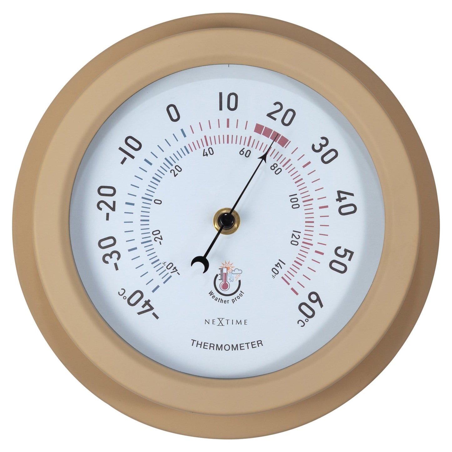 Weatherproof Thermometer - 22cm - Metal - Galvanized Lily