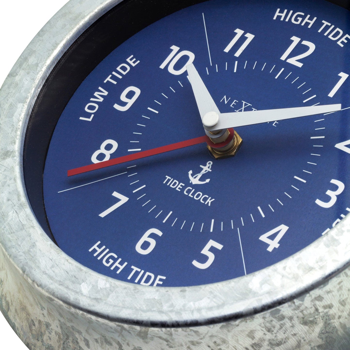 Wall Clock - with Tide Status - 22cm - Galvanized silver/ Tide