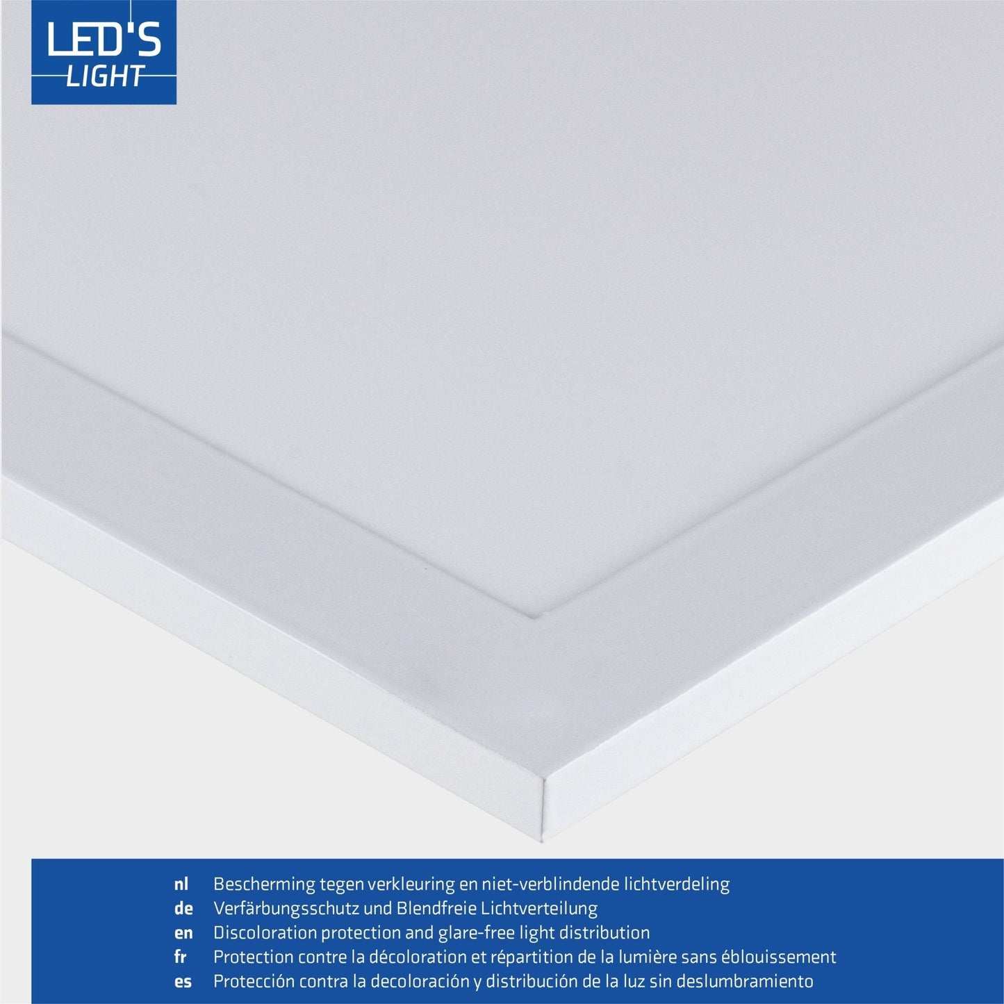 4PACK LED's Light Panelen vierkant 595x595mm - Compleet universeel paneel met driver - 40W - 4 stuks