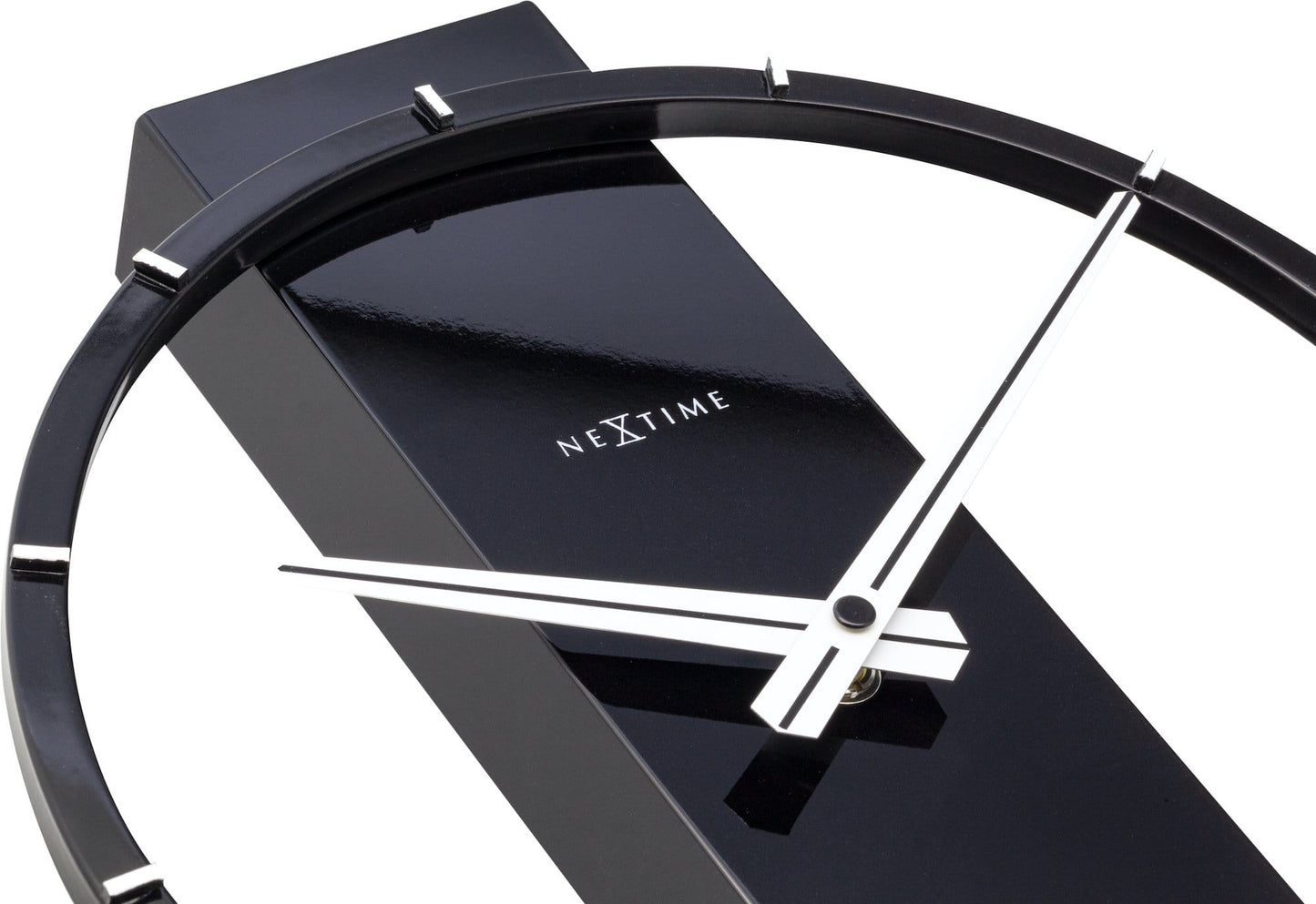 Table / Wall clock - 34 x 27 cm - Wood/Steel - 'Carl Small'