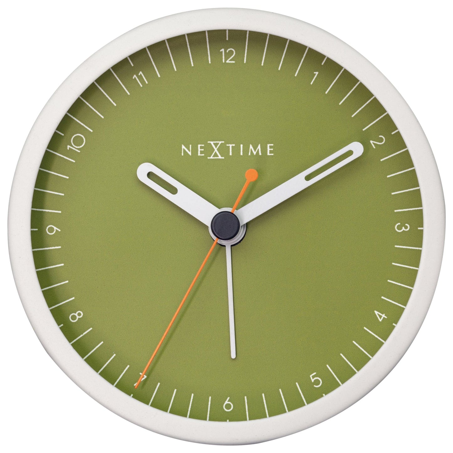 Table Alarm Clock 9x9x7.5cm - Silent - Light function /Metal "Small"