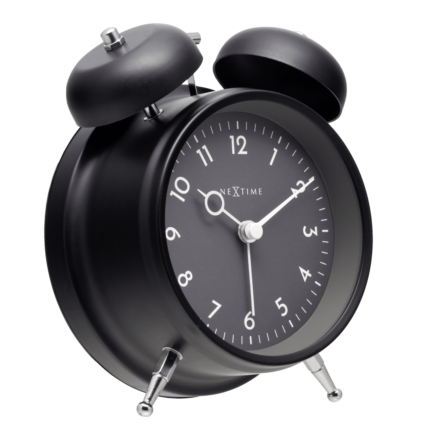 Table Alarm Clock 12 x 14 x 6cm-Metal-NeXtime "Golden Hour"