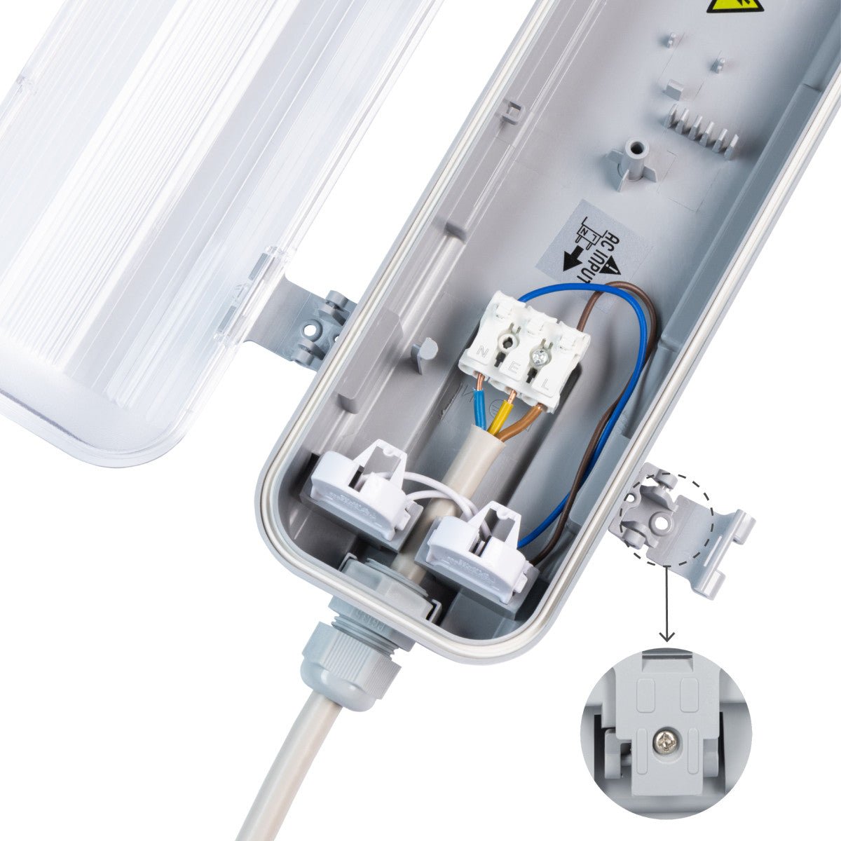 2 PACK - LED's Light LED TL dubbel armatuur 120 cm - Compleet met 2 LED TL buizen 120 cm - 4320lm