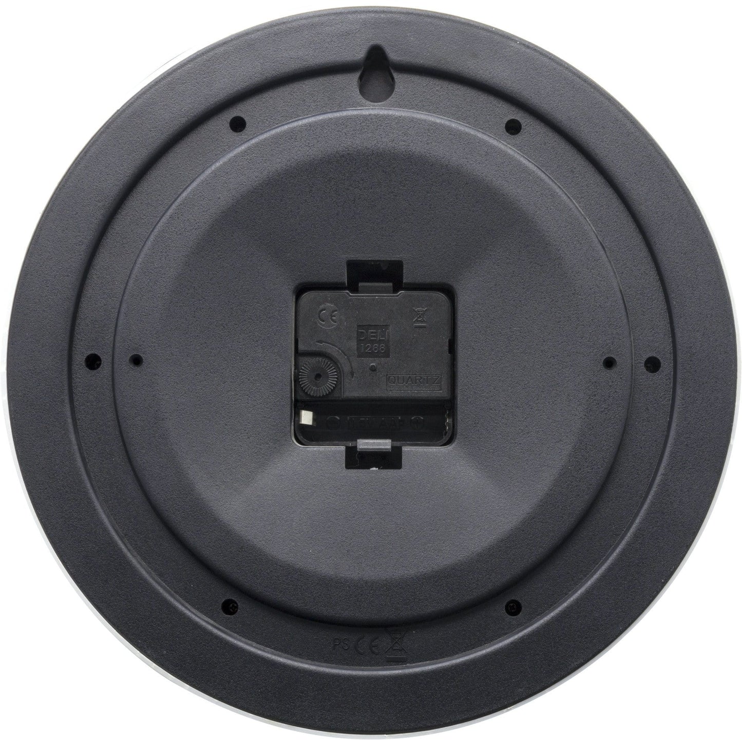 Wall clock - 25,5 cm - Plastic - 'Robust'