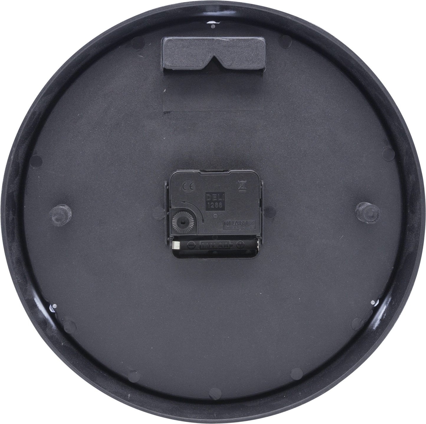 Wall clock - 26cm - Plastic - 'Peter'