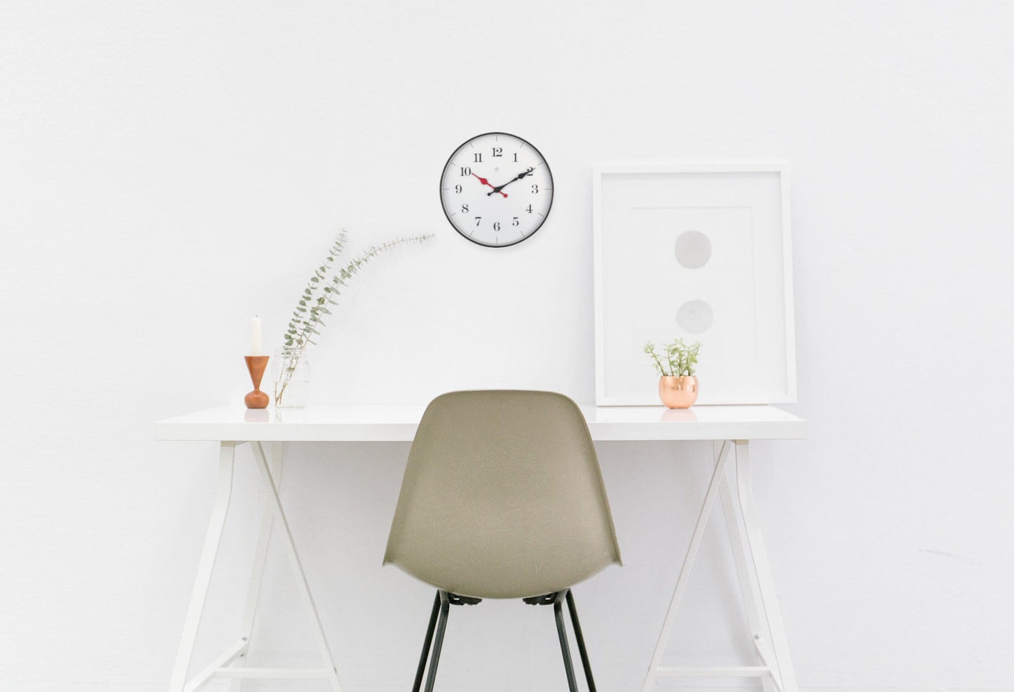 Wall clock - 25 cm - Plastic - 'Bernard'