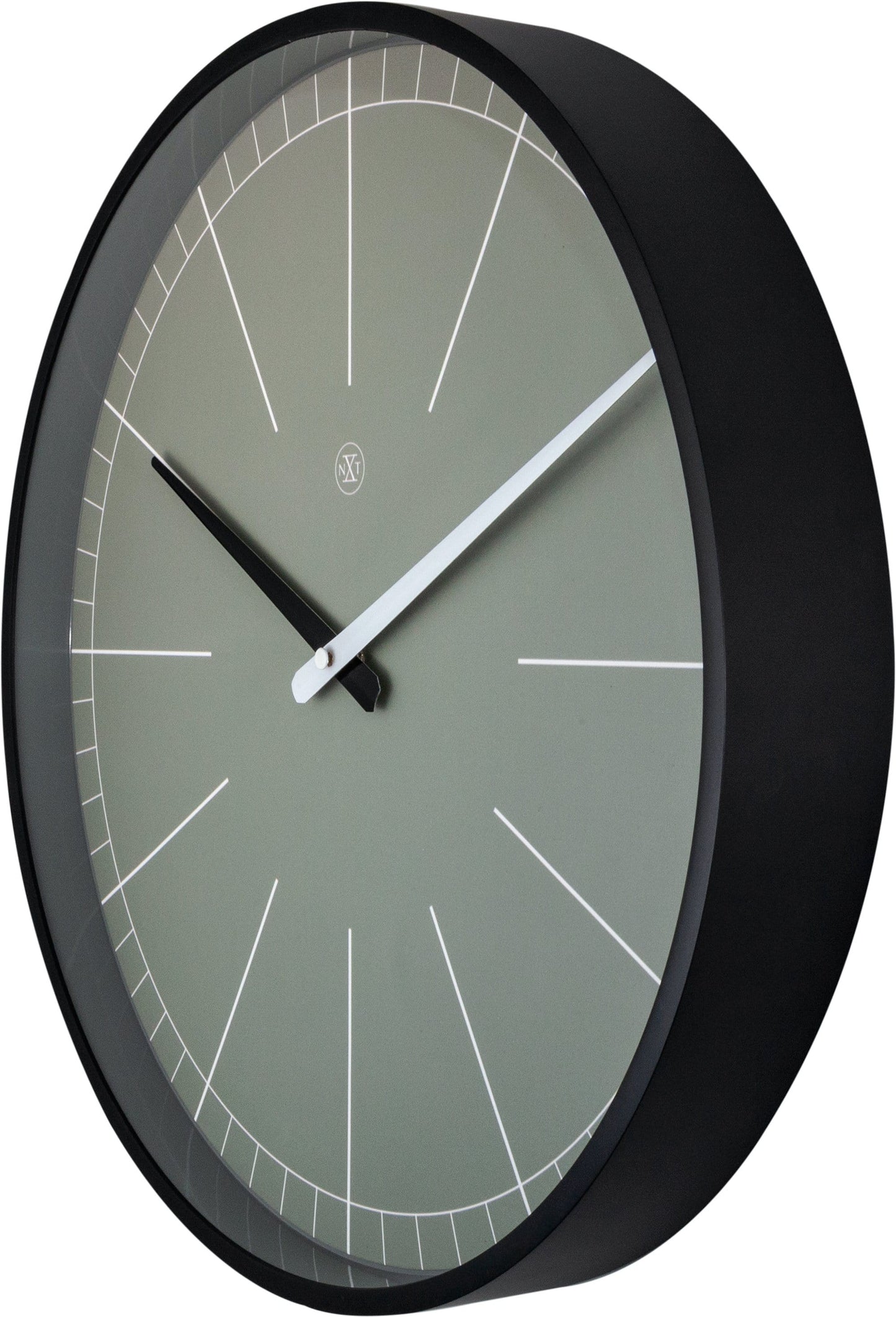 Wall clock - 40 cm - Plastic - 'Gray'