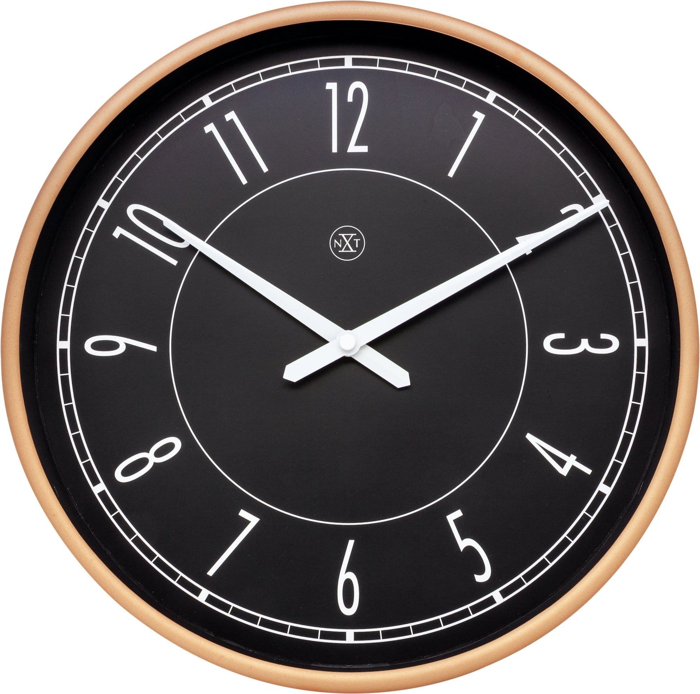 Wall clock - 30 cm - Plastic - Matt Rose - 'Jason'