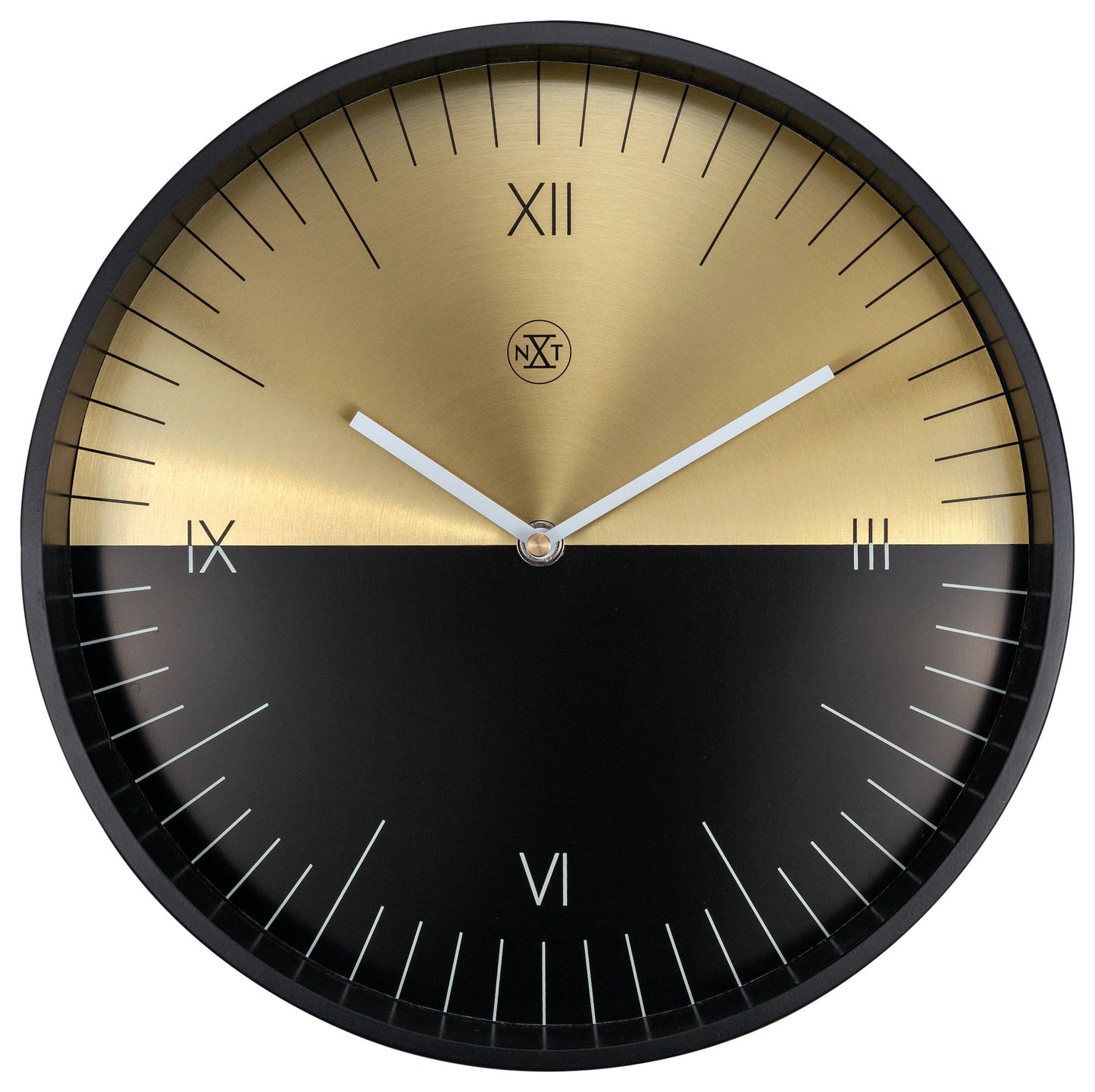 Wall clock - 30 cm - Metal - 'Half'