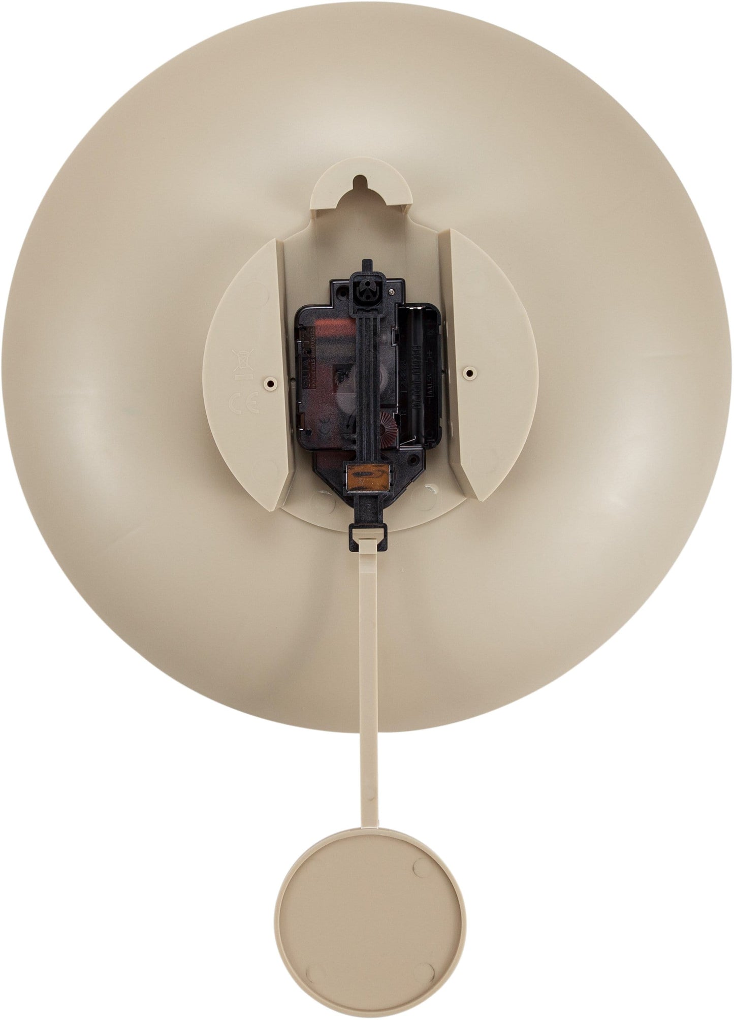 Wall clock - 30 cm - Plastic - 'Bowl'