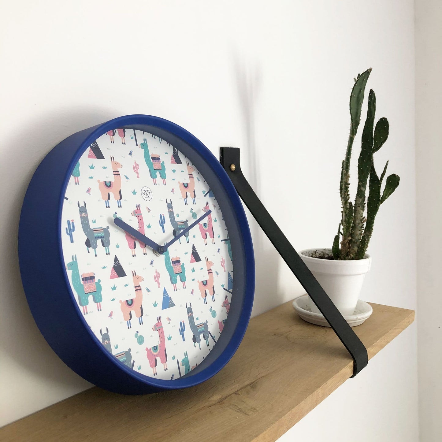 Wall clock - 30 cm - Plastic - 'Alpaca'