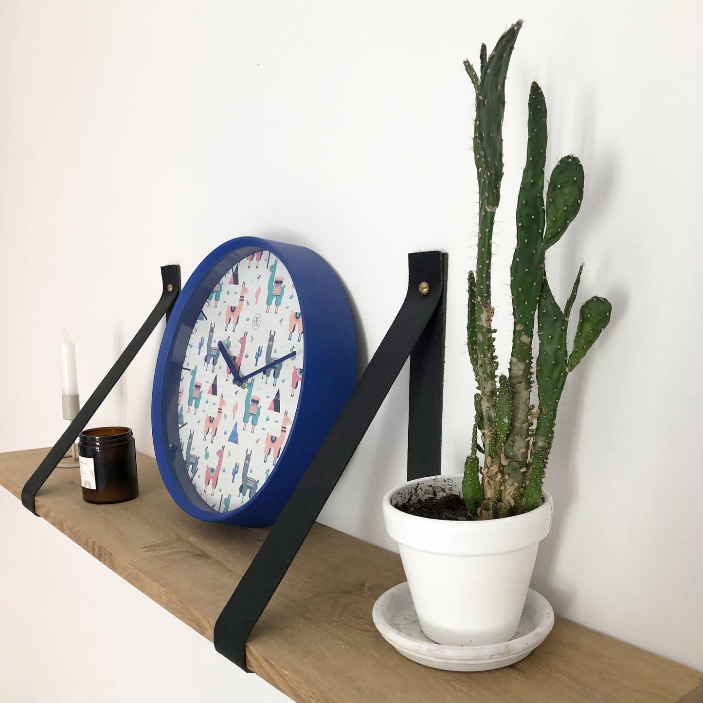 Wall clock - 30 cm - Plastic - 'Alpaca'