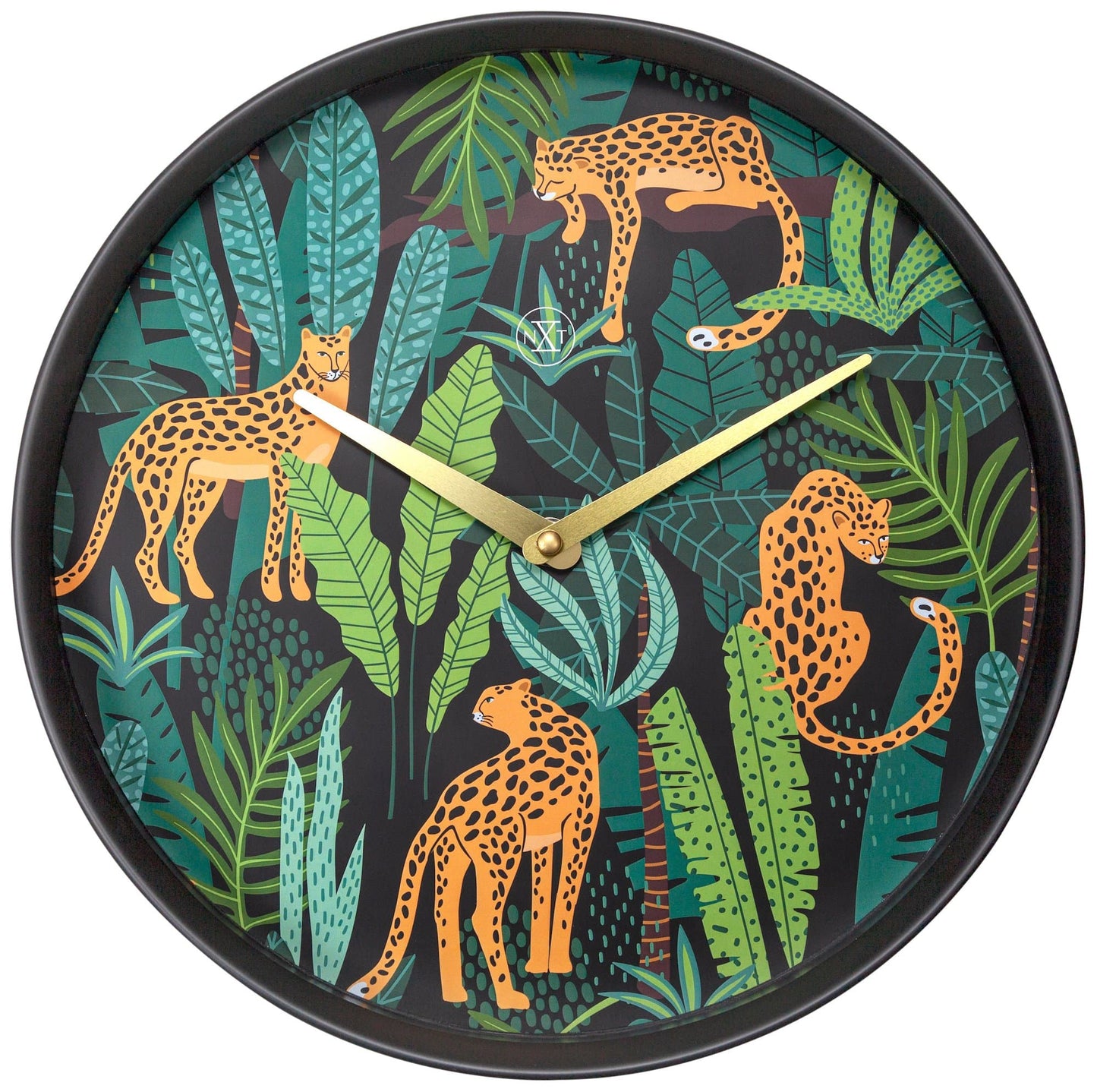 Wall clock - 30 cm - Plastic - 'Urban Jungle'