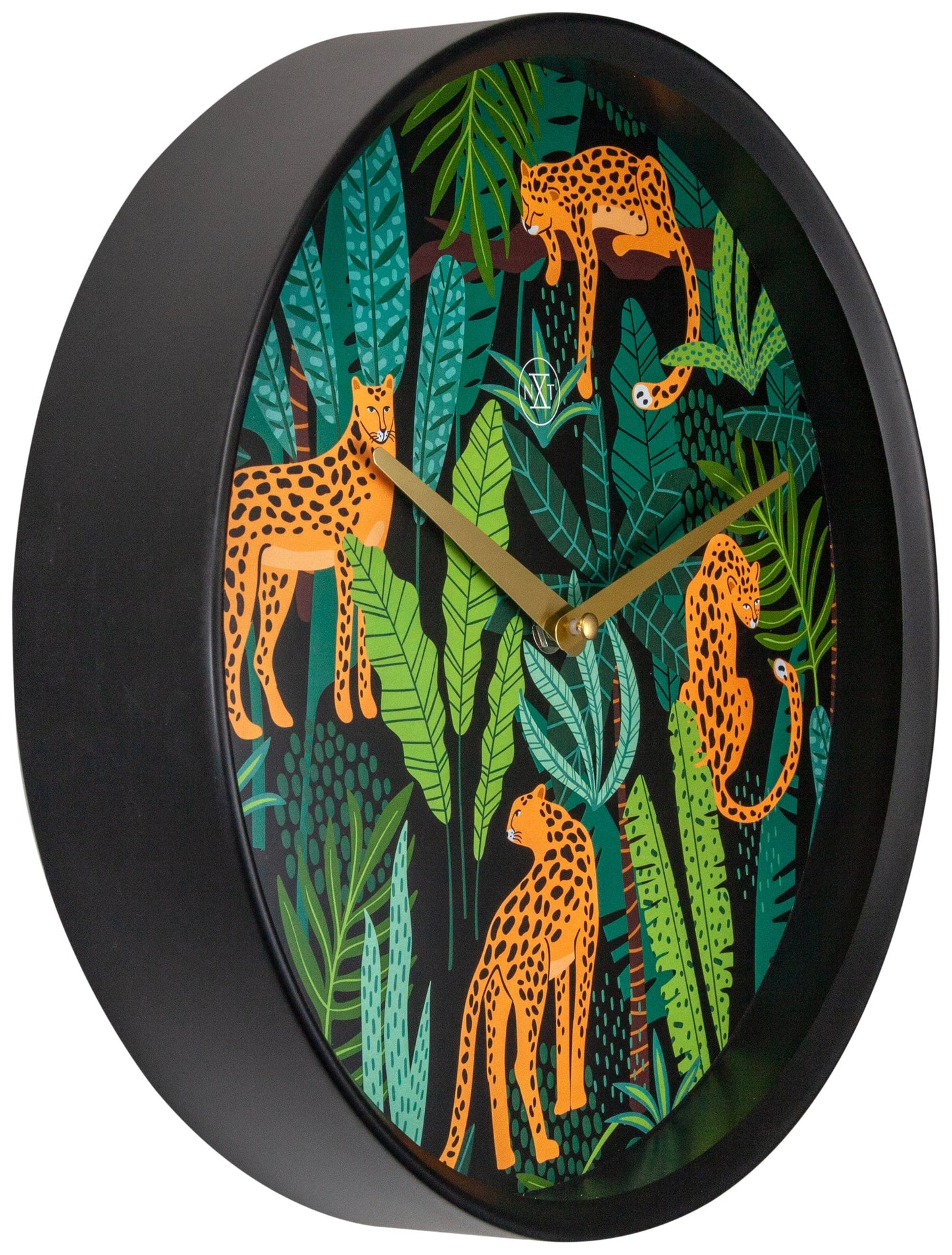 Wall clock - 30 cm - Plastic - 'Urban Jungle'