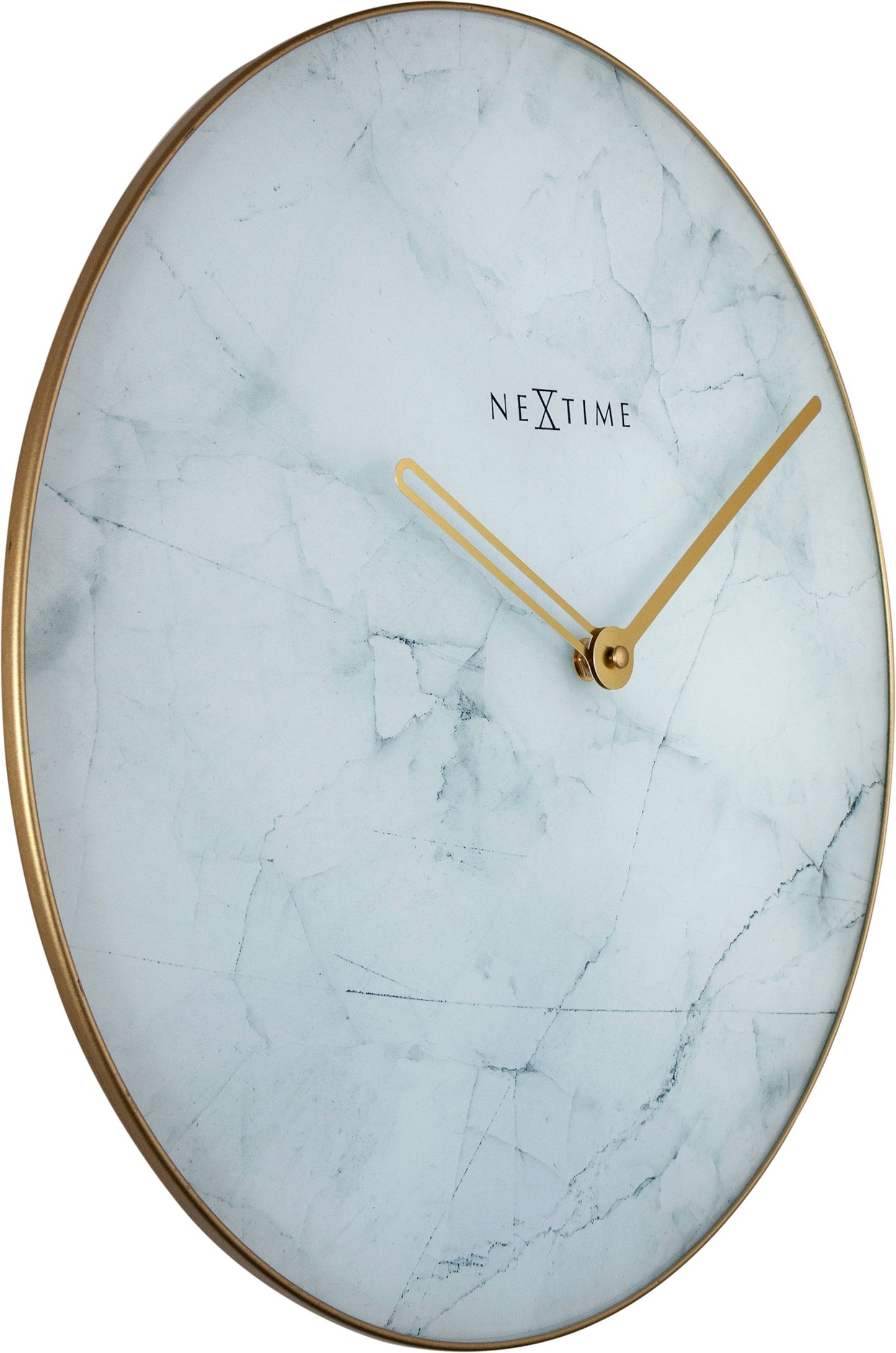 Wall clock - 40 cm - Glass / Metal - 'Marble'